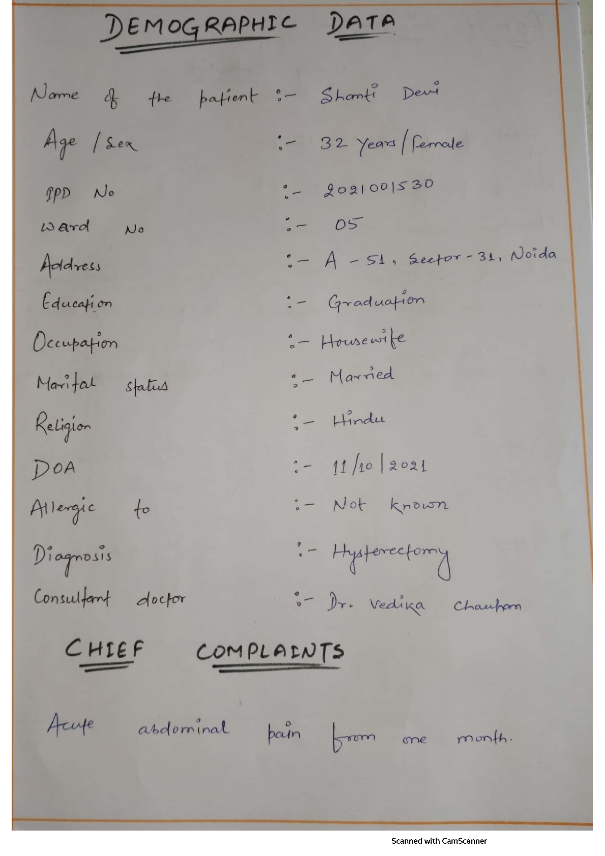Preview image of NCP ON HYSTERECTOMY document