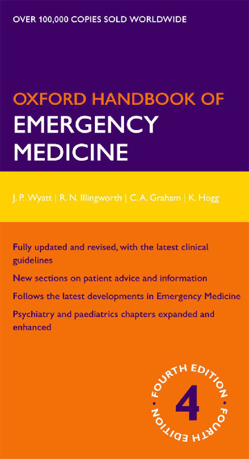 Preview image for Oxford handbook of emergency medicine J.P Wyatt ,R.N.Illingworth,C.A.Graham,K.Hogg