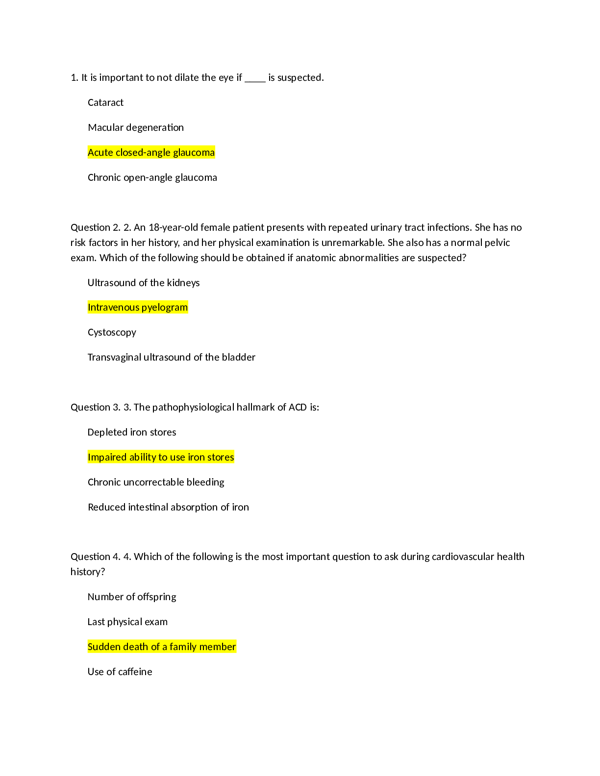 Preview image for South University, Savannah NSG 5003 Final Exam Week 10 (2019/20) – Test Bank Question with Answers,