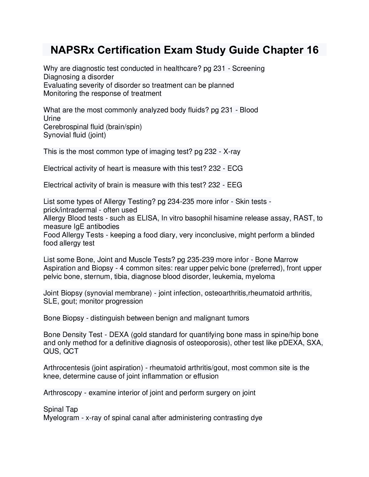 Preview image for NAPSRx Certification Exam Study Guide Chapter 16