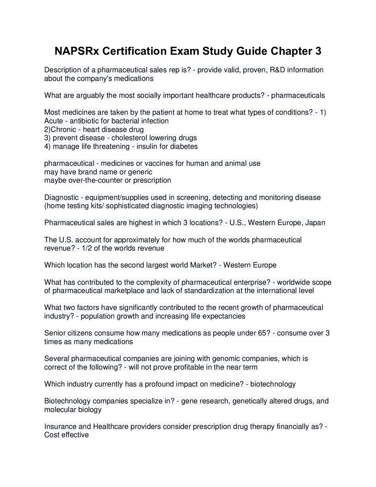 Preview image for NAPSRx Certification Exam Study Guide Chapter 3