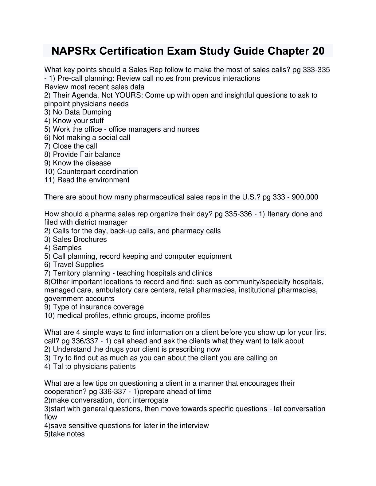 Preview image for NAPSRx Certification Exam Study Guide Chapter 20