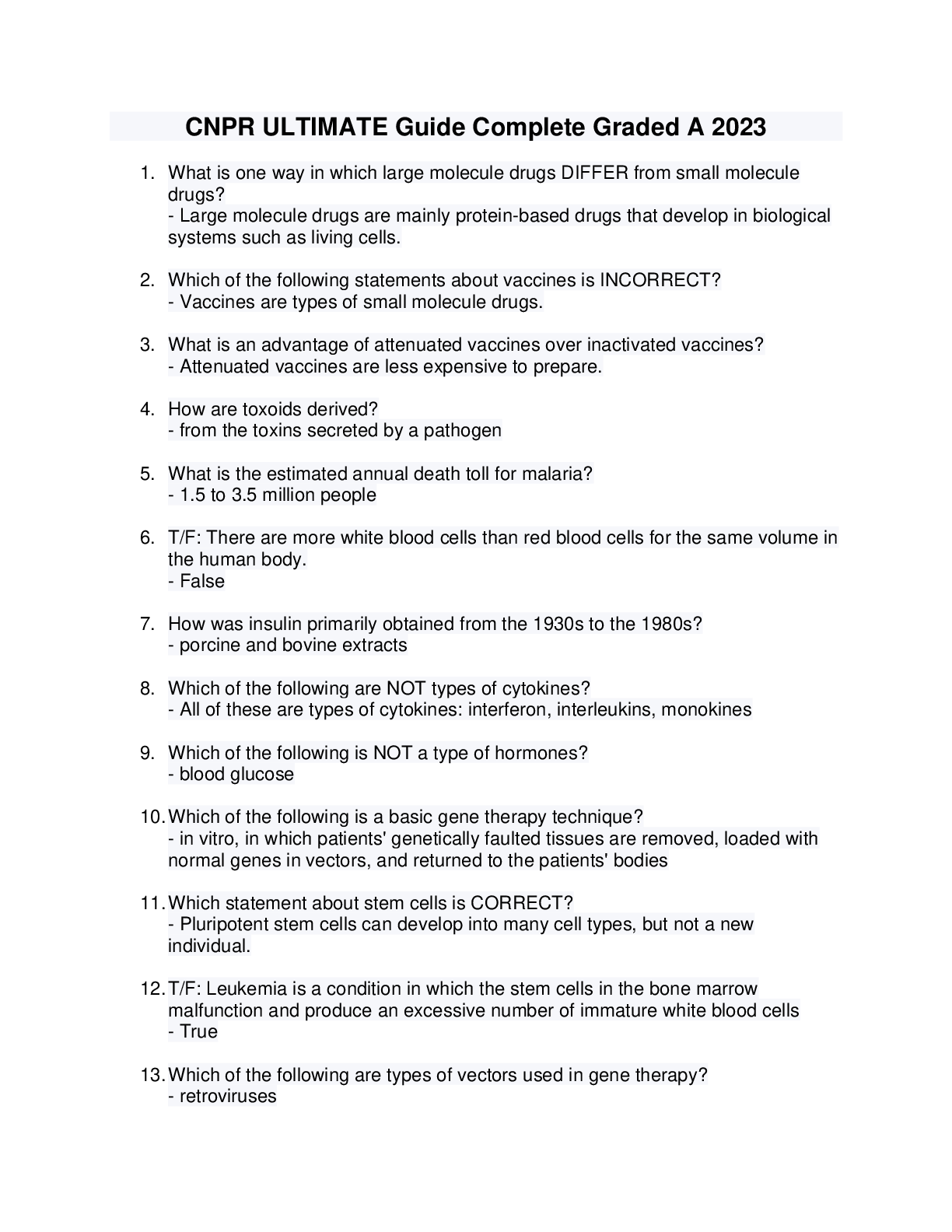 Preview image for CNPR ULTIMATE Guide Complete Graded A 2023