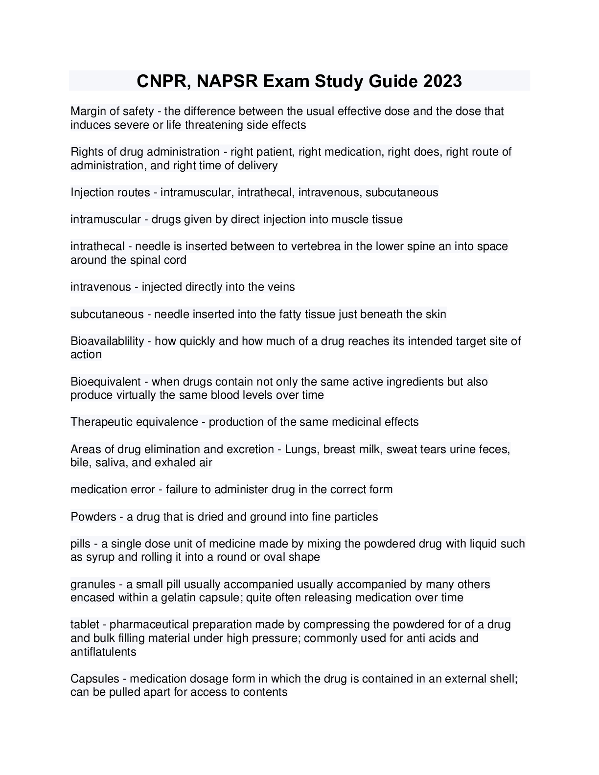 Preview image for CNPR, NAPSR Exam Study Guide 2023