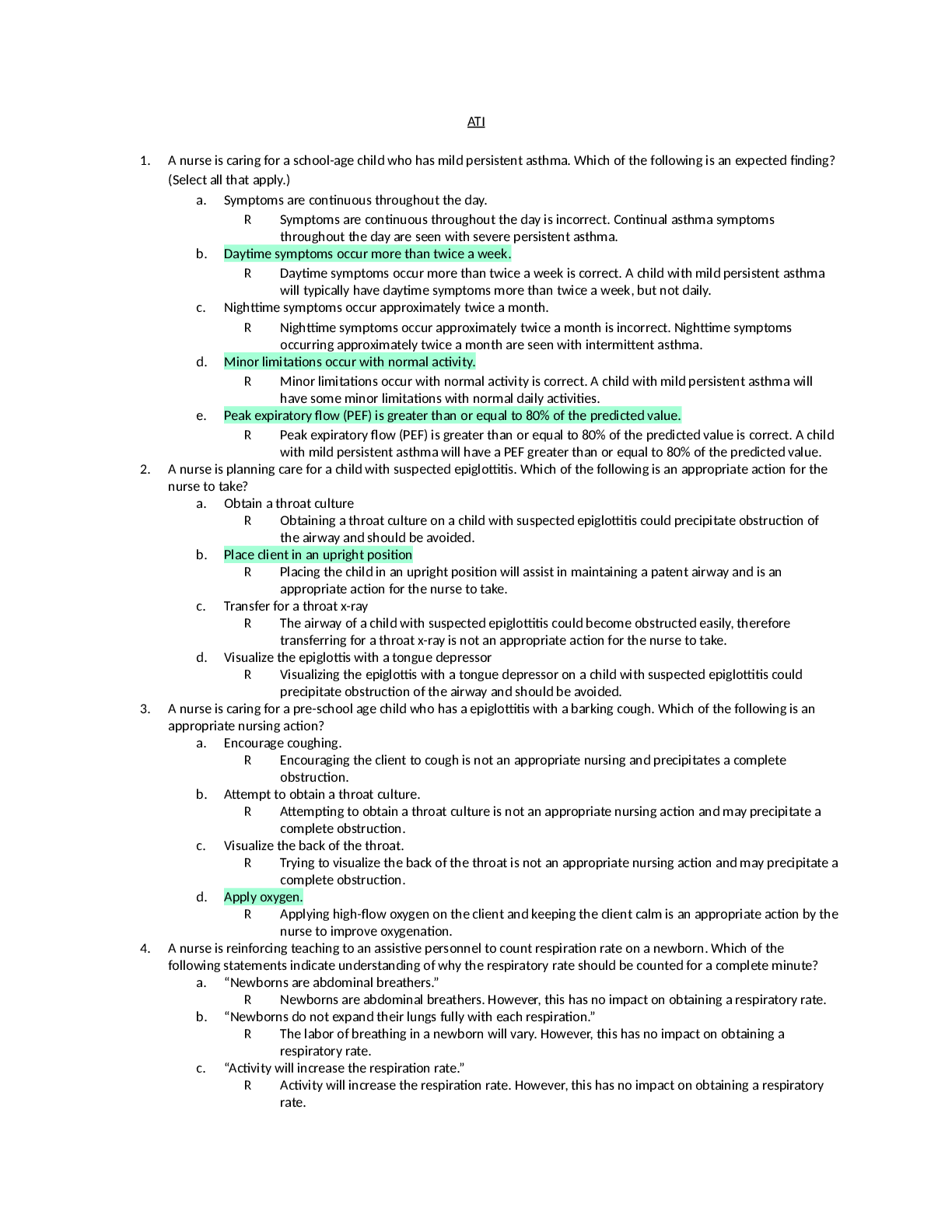 Preview image of 1600 Respiratory Practice Question document