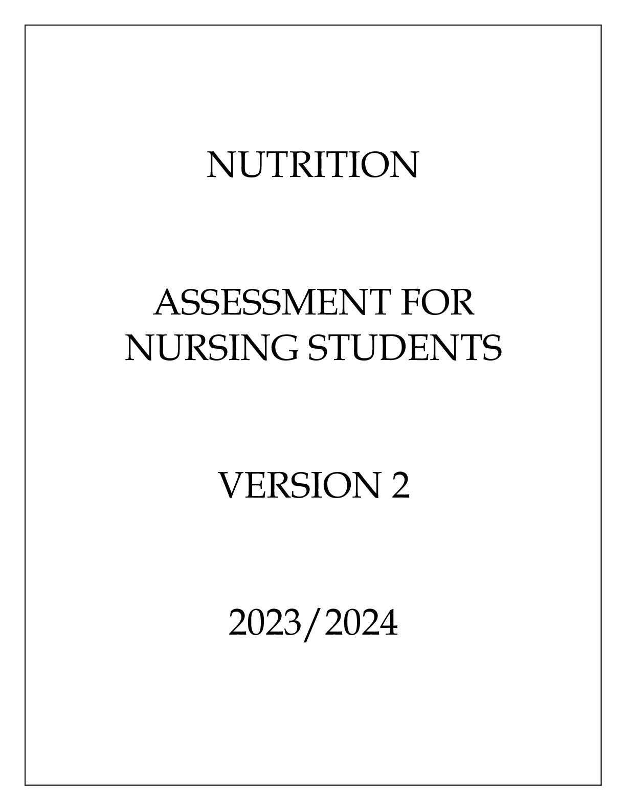 Preview image of NUTRITION ASSESSMENT FOR NURSING STUDENTS VERSION 2 document