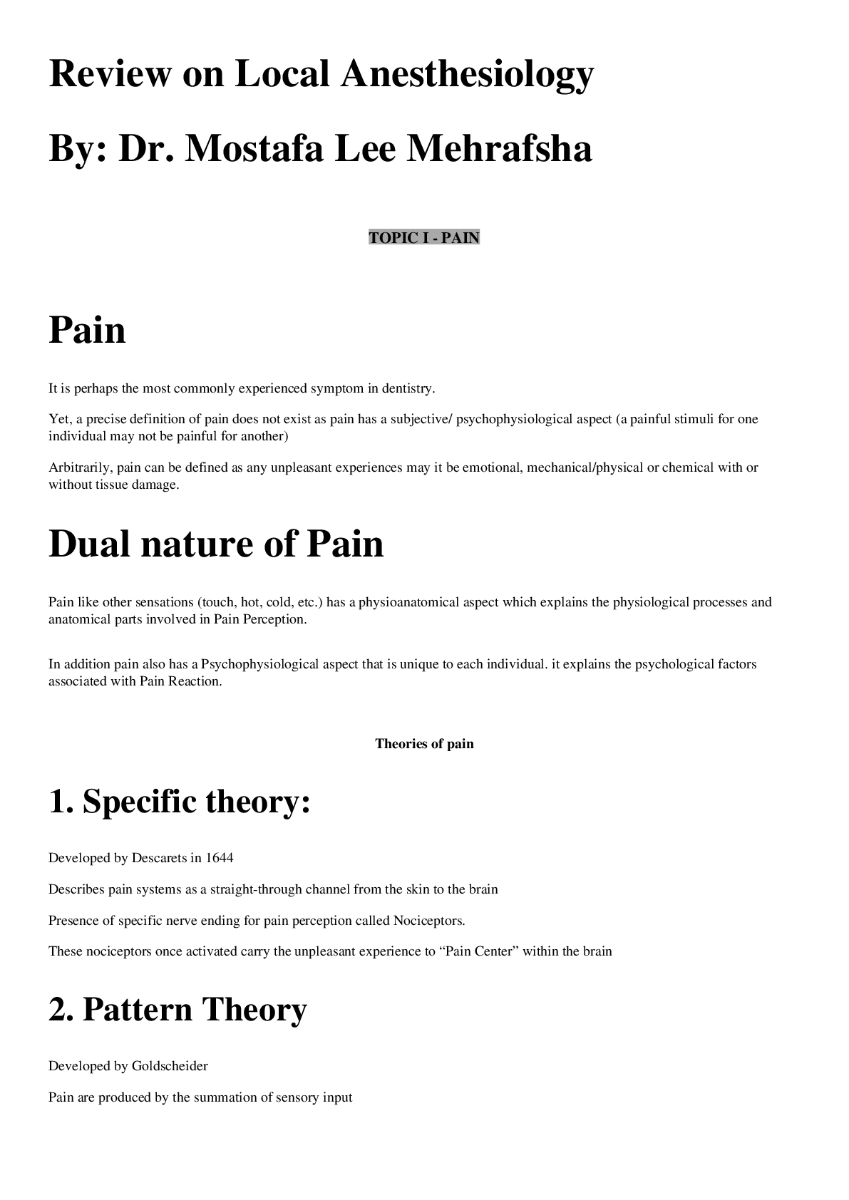 Preview image of Local Anesthesiology document