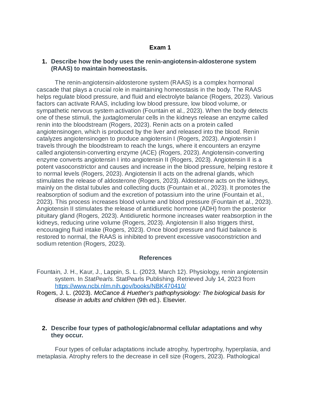 Preview image of NURS 611 EXAM 1 & 2 document