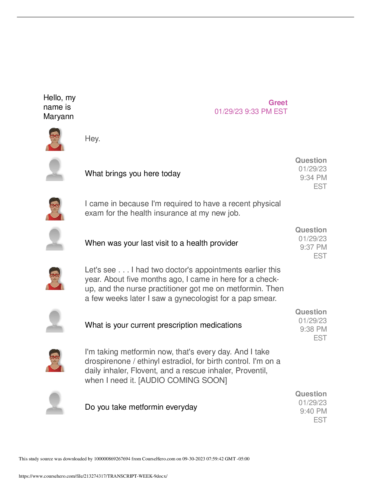 Preview image of Ihuman Case Study Maryann document