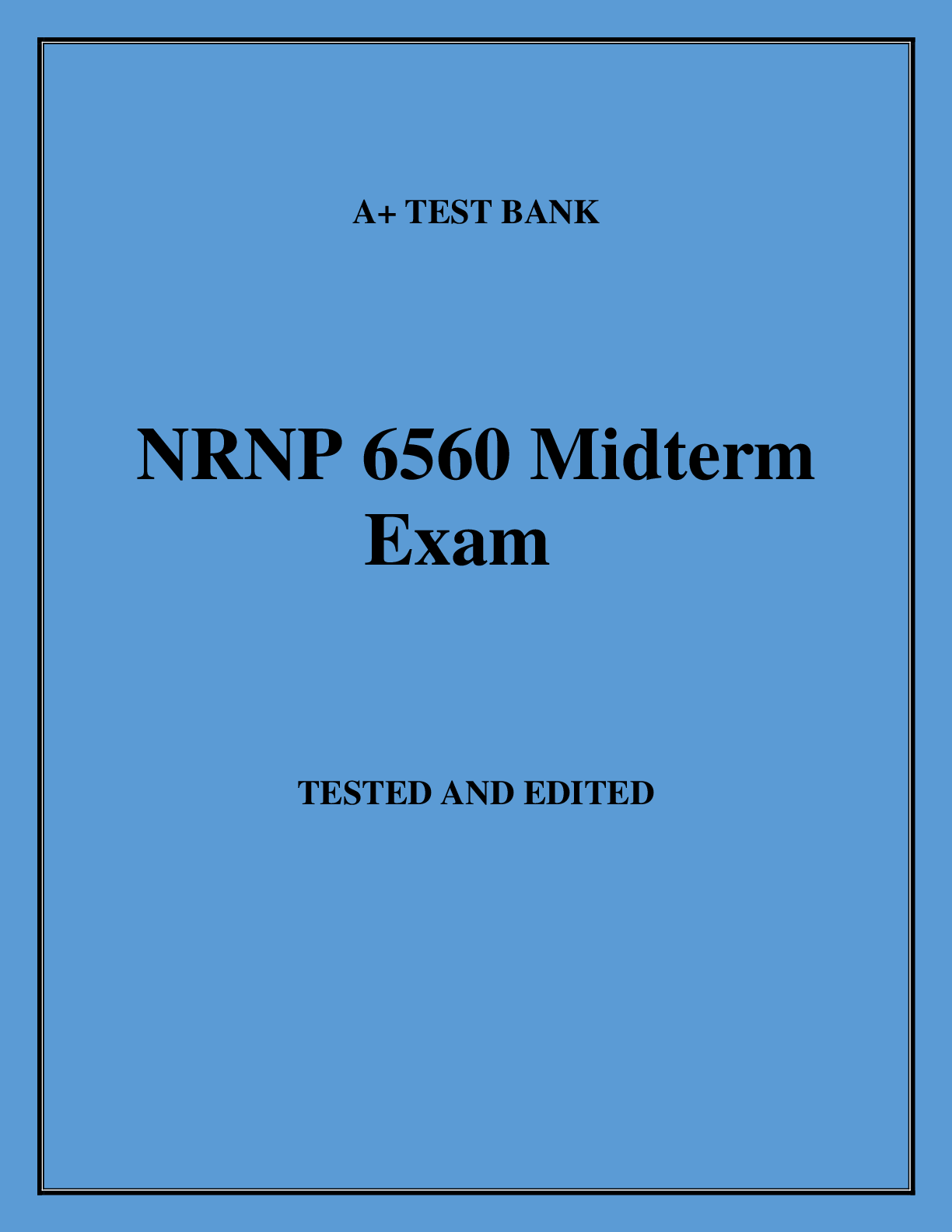 Preview image of NRNP 6560 Midterm Exam document