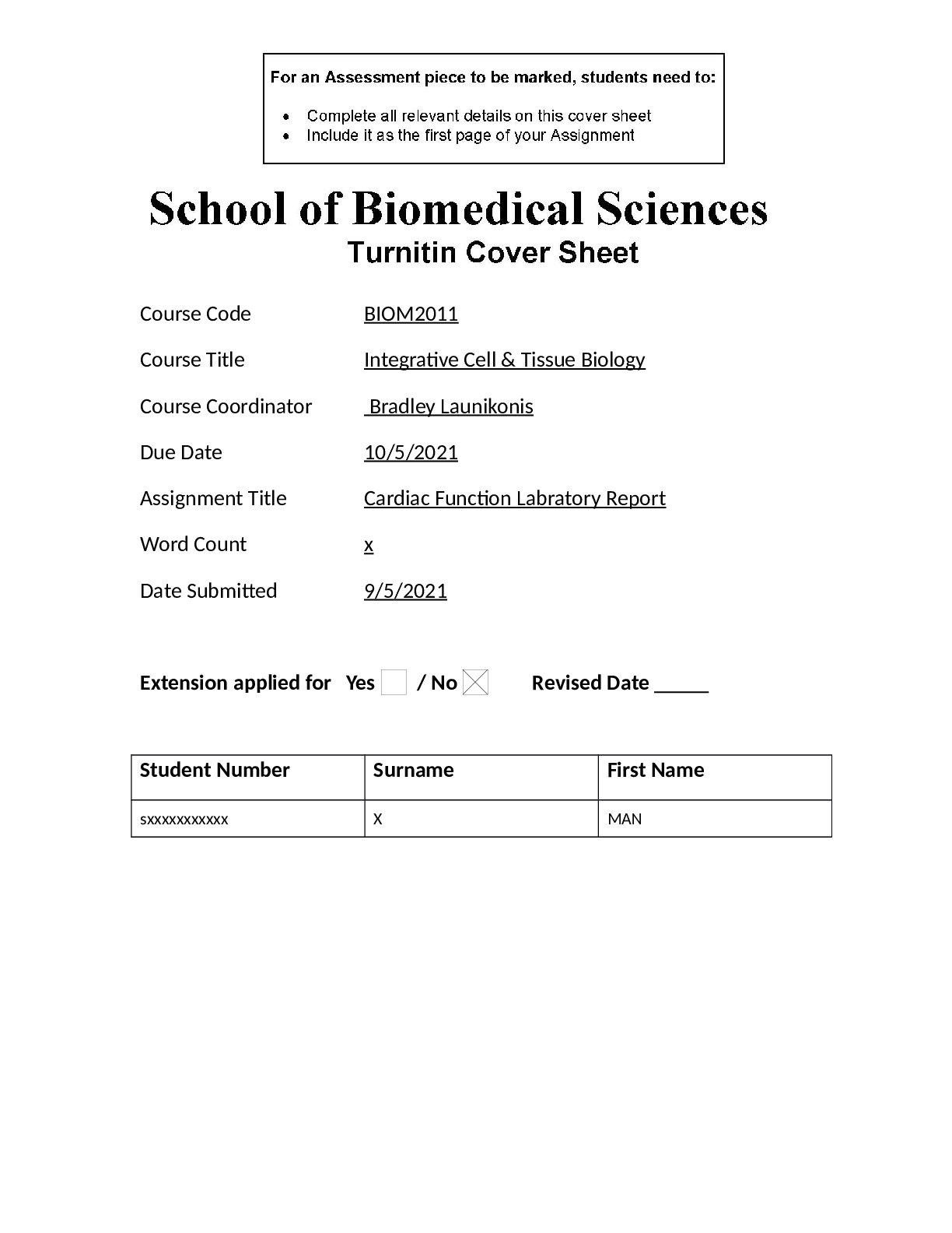 Preview of BIOM 2011 Cardiac Function Lab Report 2021 Exam Answered