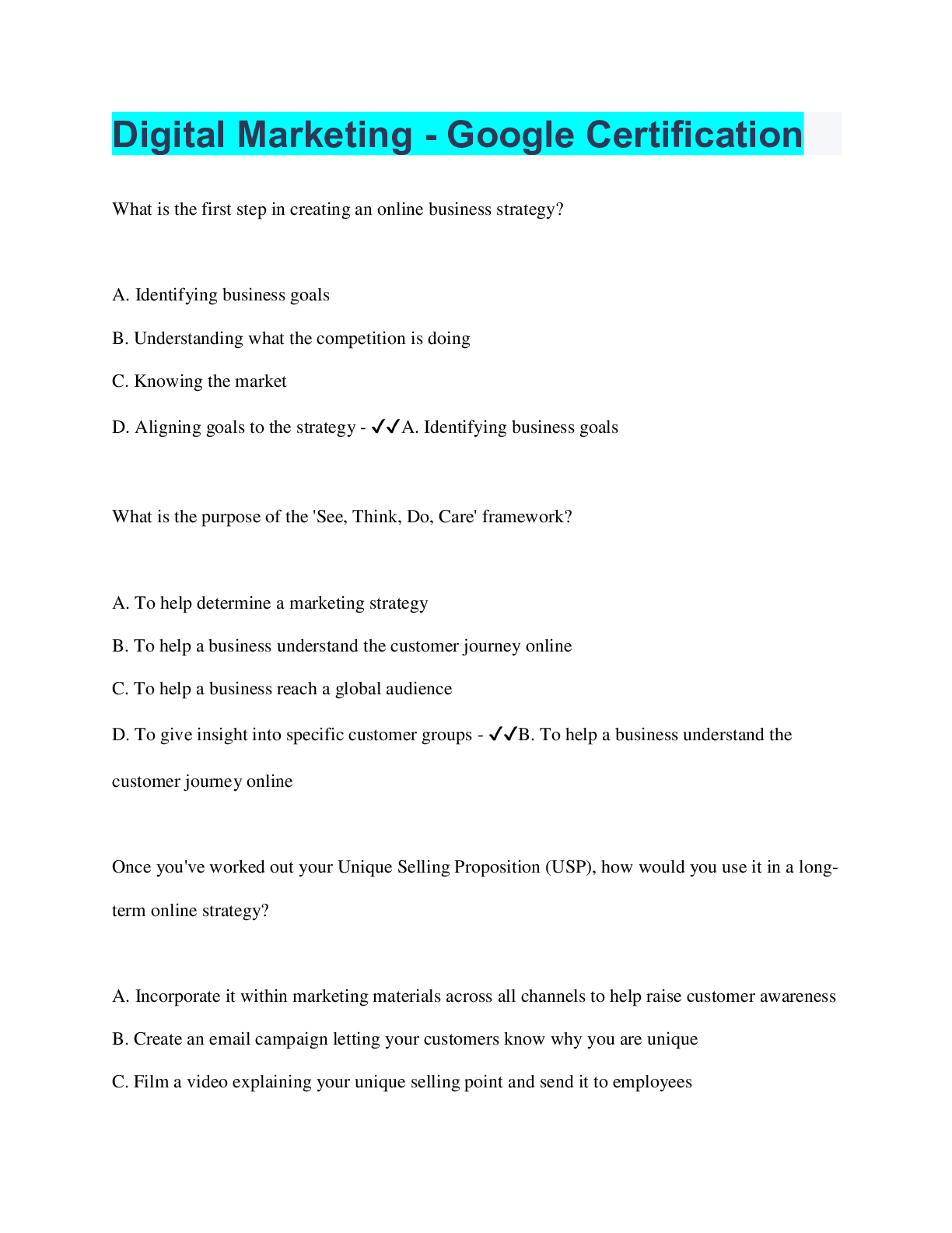 Preview image for Digital Marketing - Google Certification