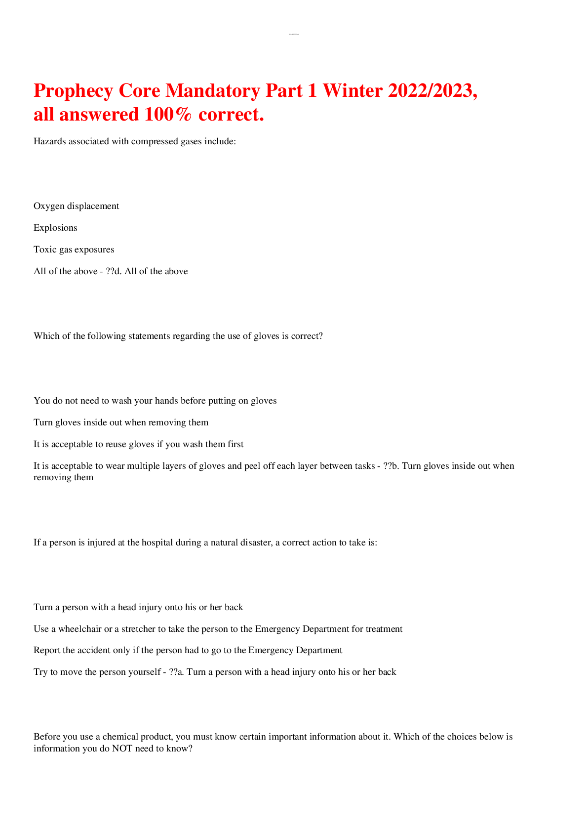 Preview image for Prophecy Core Mandatory Part 1