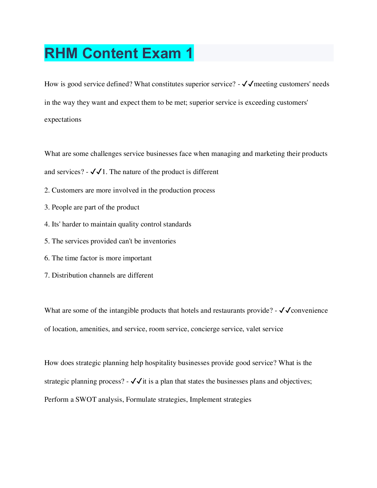 Preview image for RHM Content Exam 1