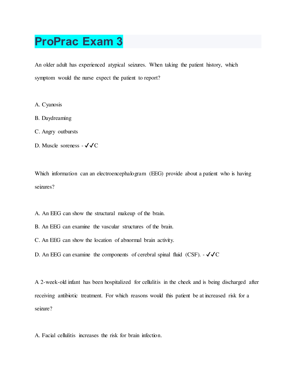 Preview image for ProPrac Exam 3