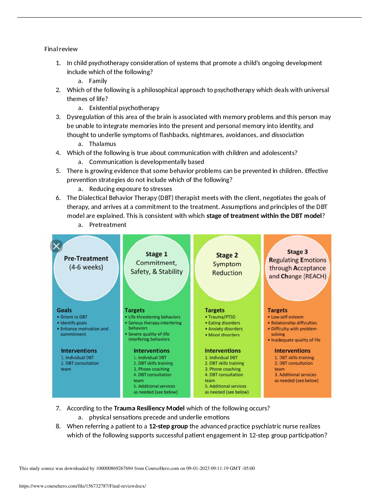 Preview image of NRNP 6645 Final Review 2022 document