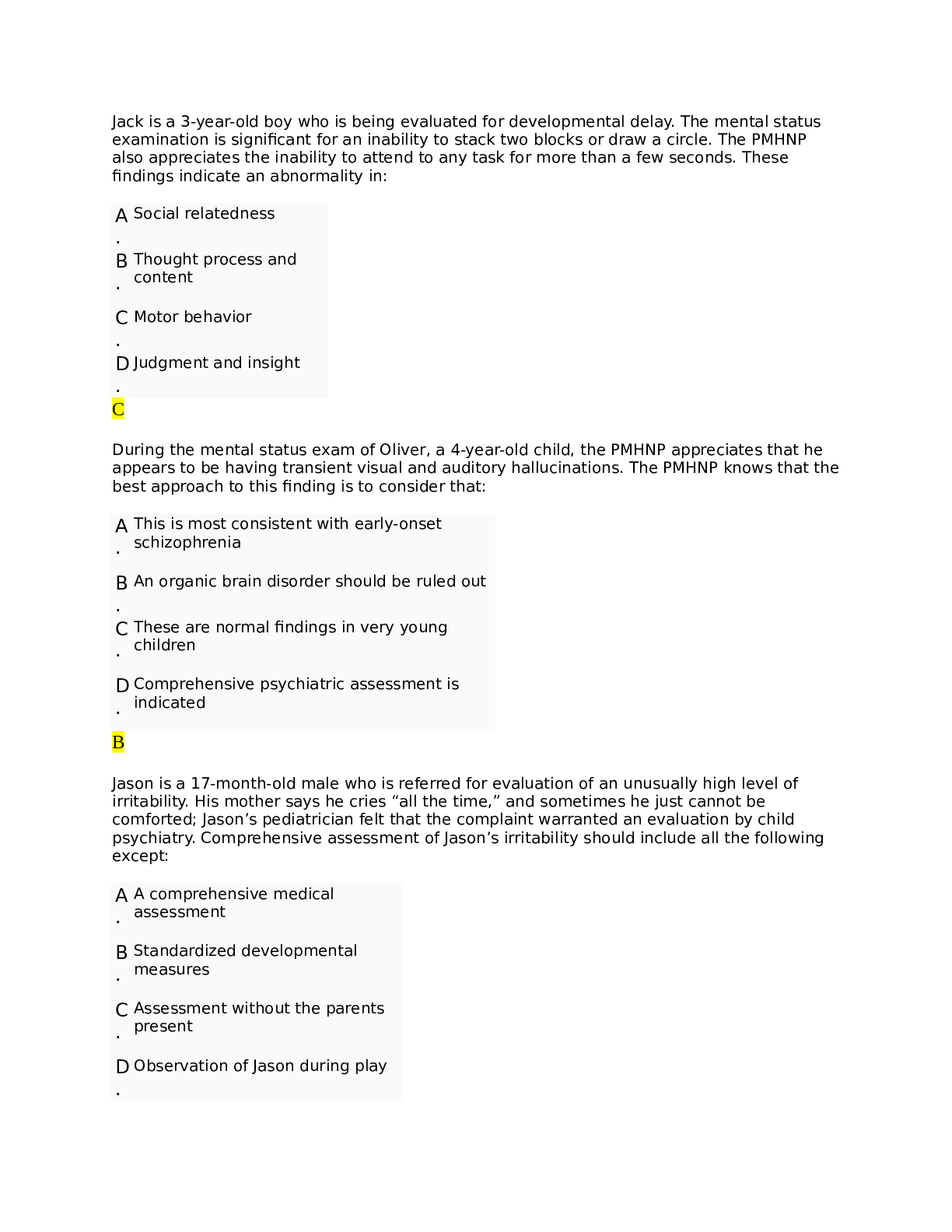 Preview of NURS 6660 mid term 2023 With Answers