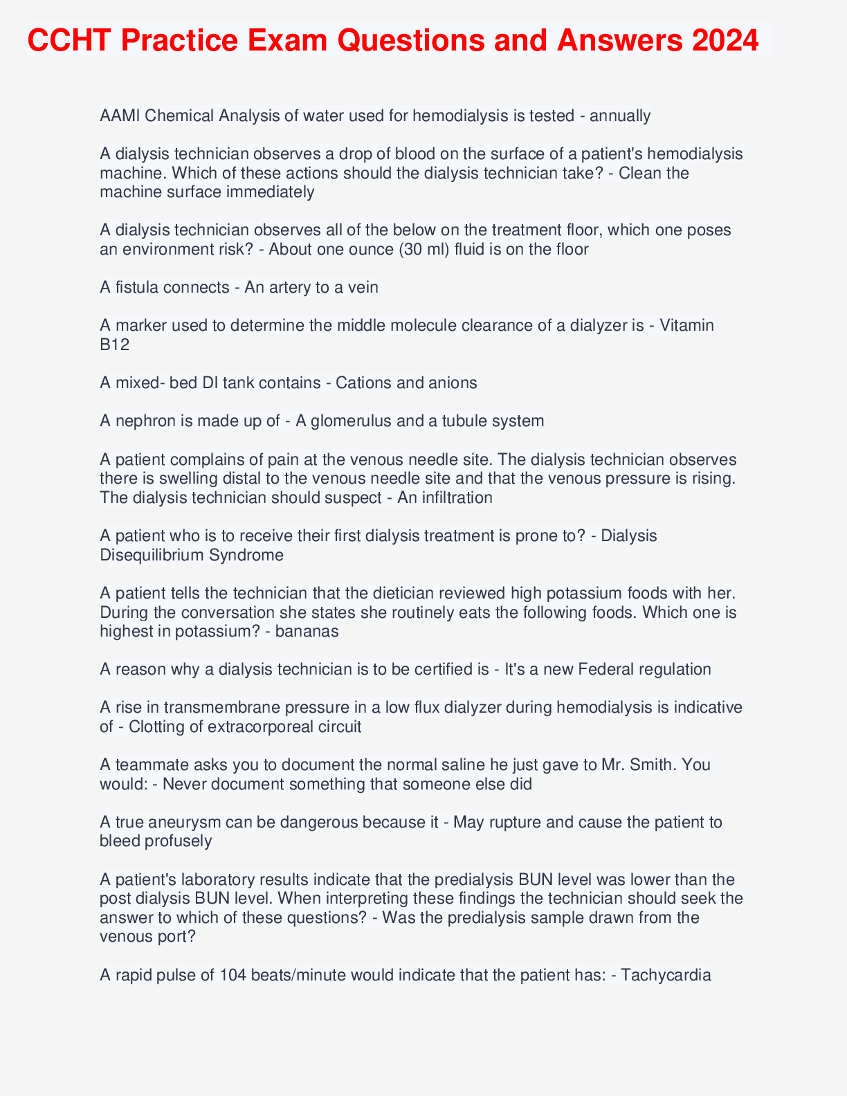 Preview image for CCHT Practice Exam Questions and Answers 2024