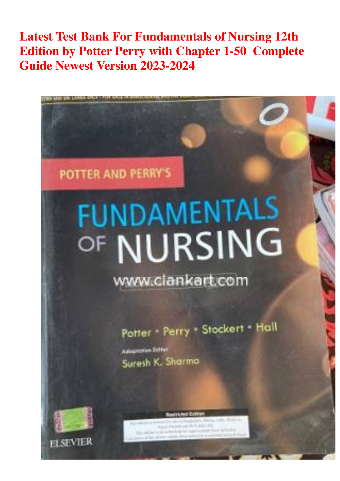Preview image for Fundamentals of Nursing 12th Edition by Potter Perry