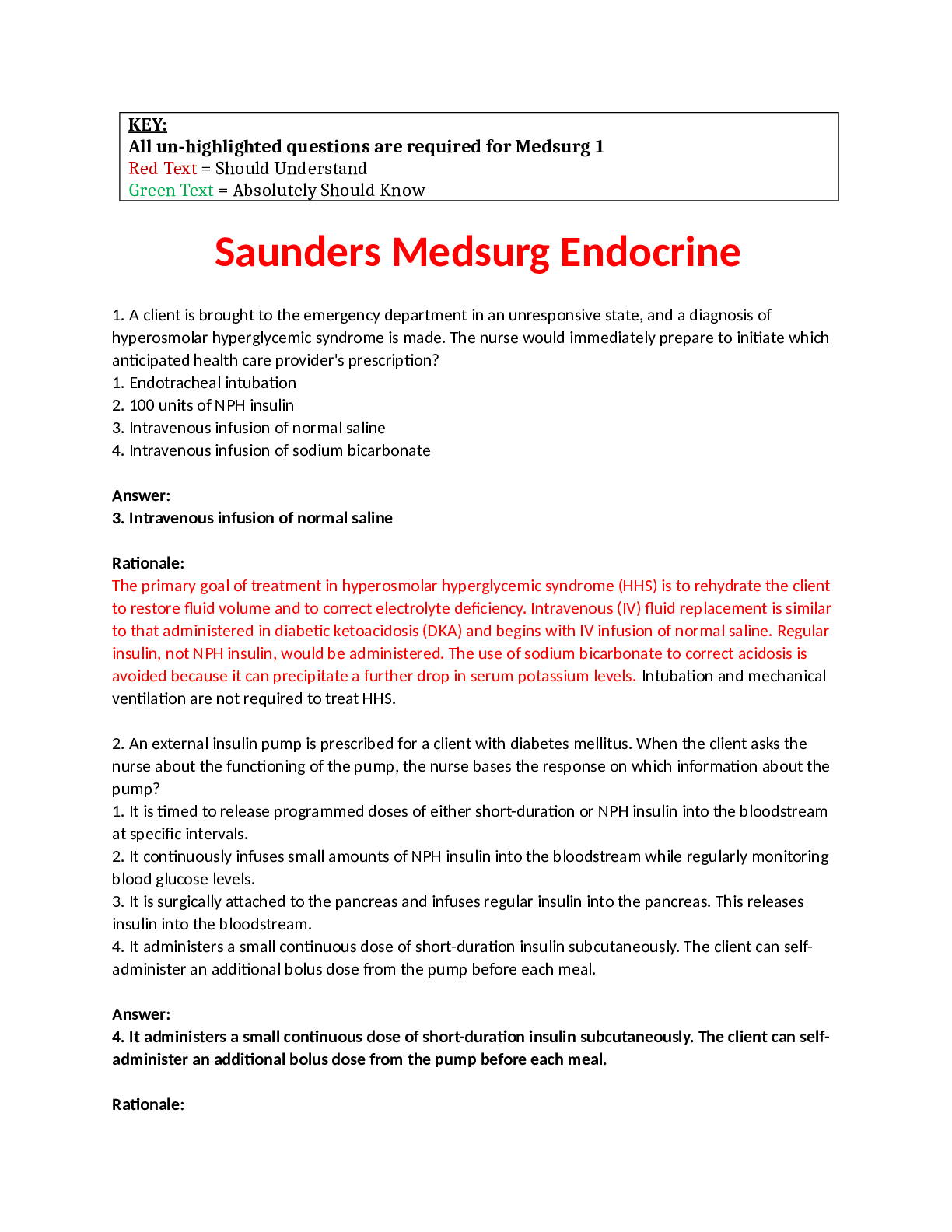 Preview of Saunders Medsurg Endocrine Revised 20 August 2019
