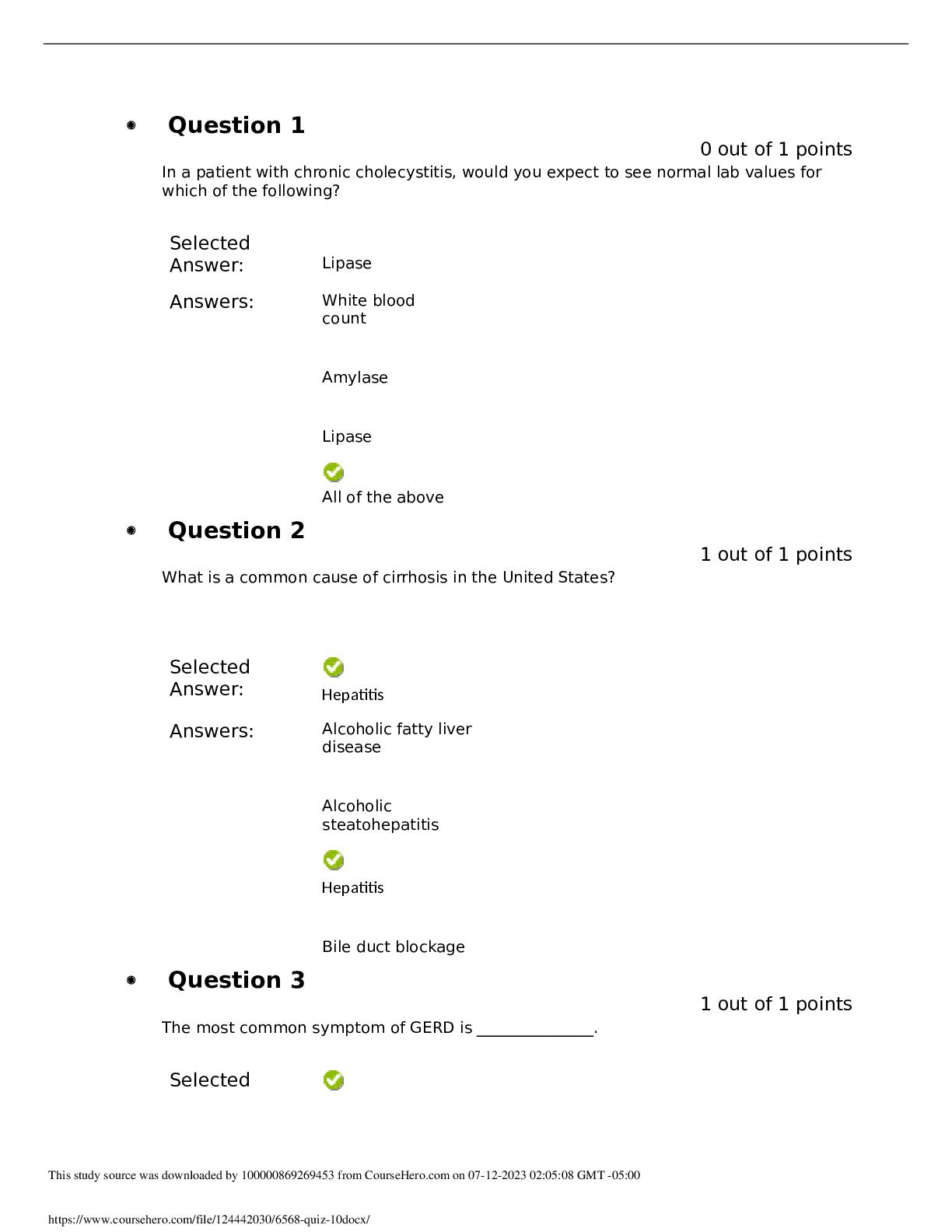 Preview of NRNP 6568 quiz 10 Answered