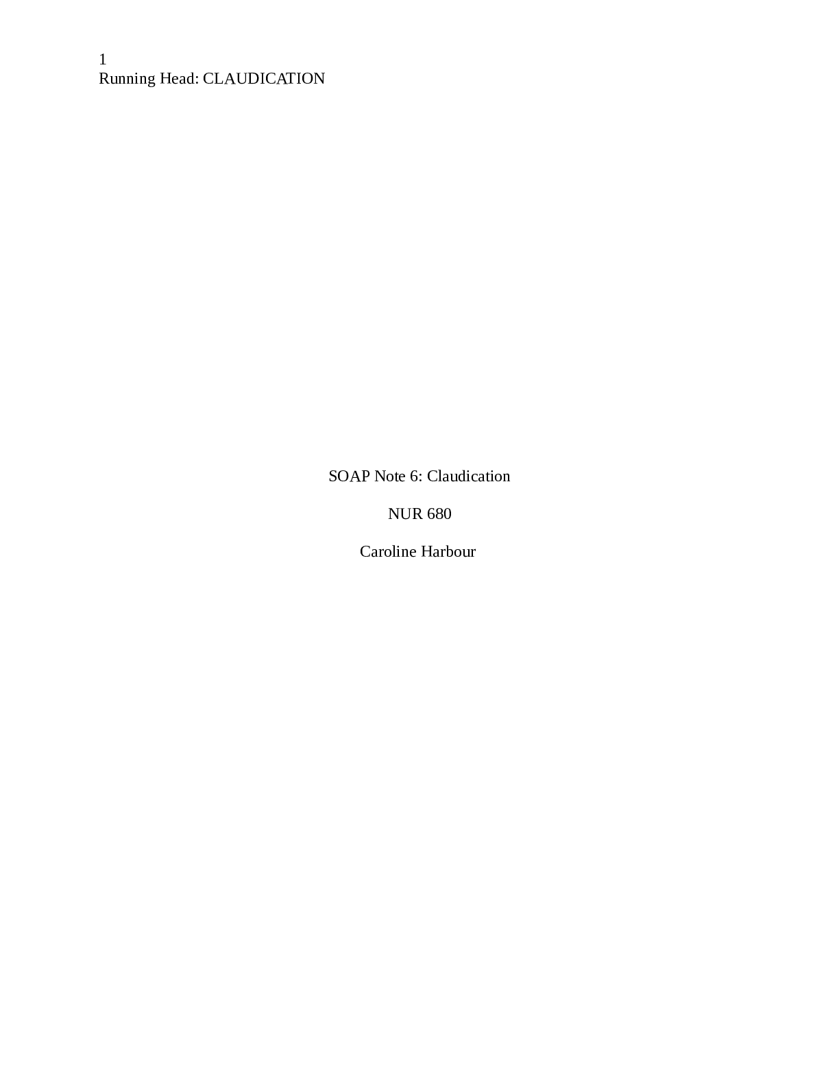 NUR  4021 SOAP Note 6 2023