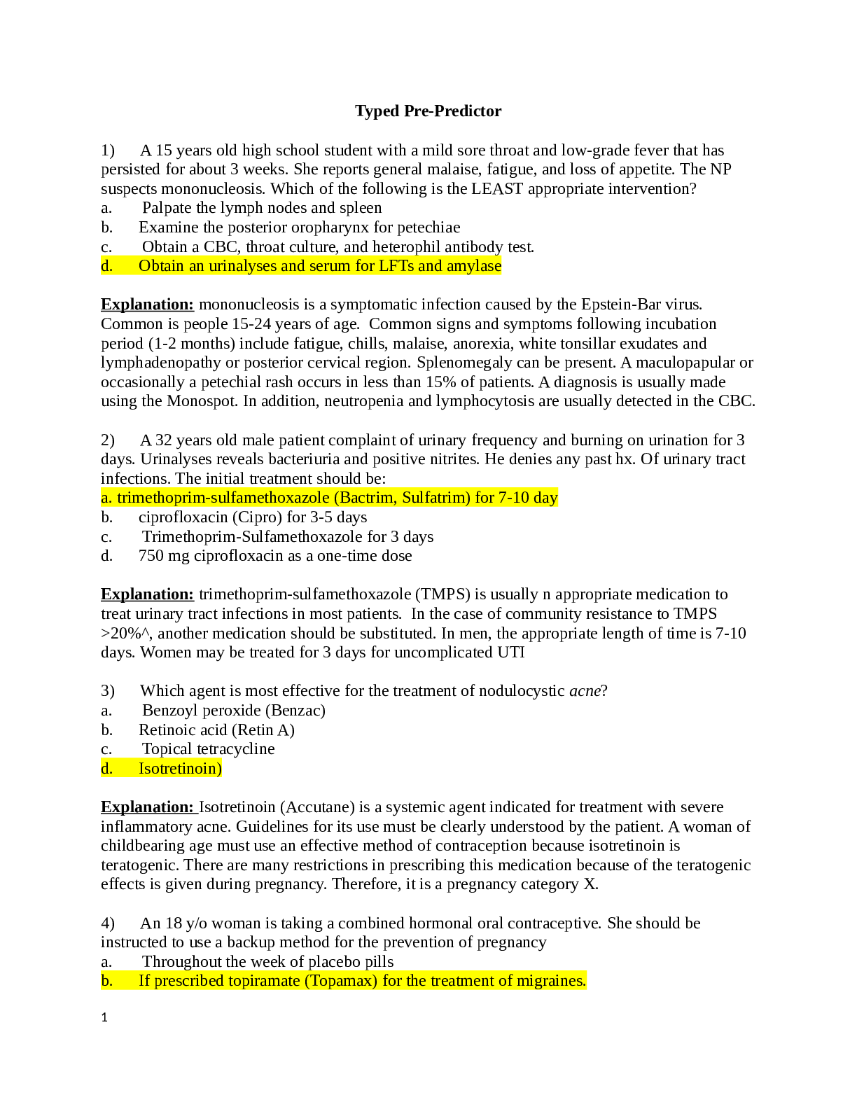 Preview image of NSG 6440 TYPED PREPREDICTOR EXAM 2023 document