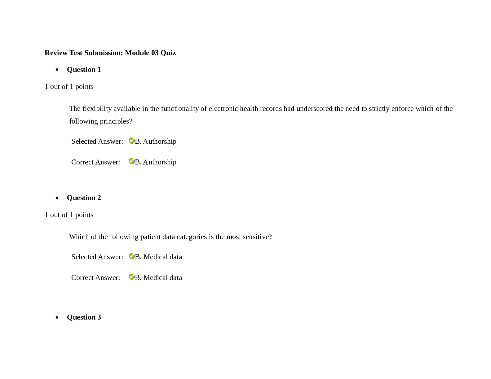 Preview image of HIM 2410-MODULE3 QUIZ 2023 document