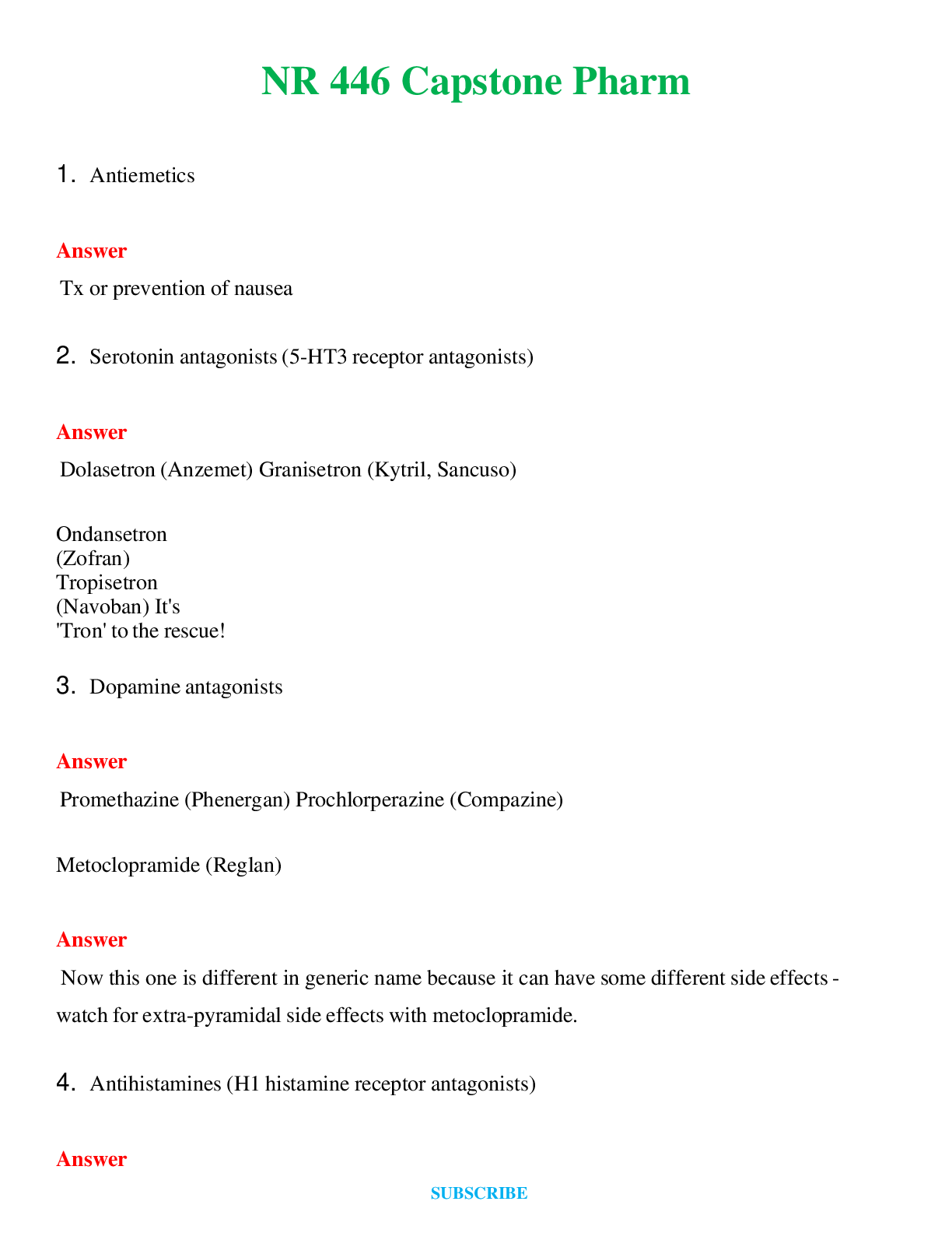 NR 446 Capstone Pharm  | Questions & Answers with rationales