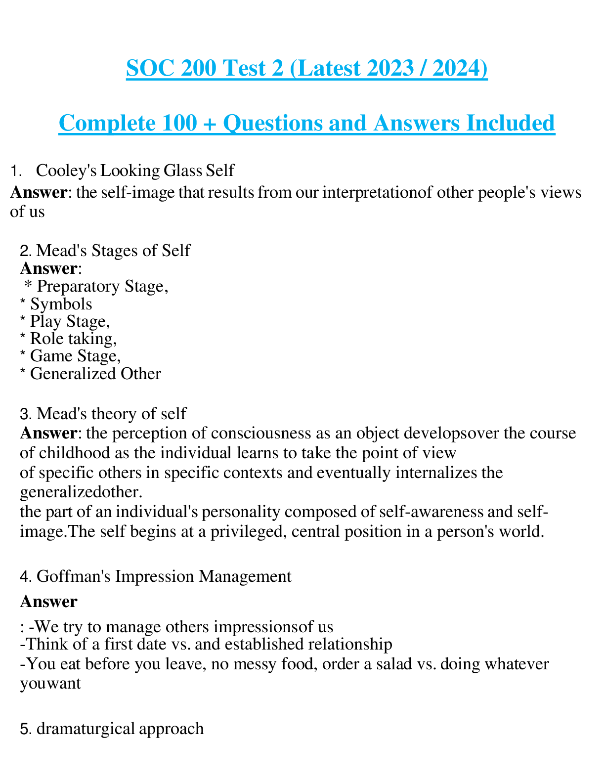 SOC 200 Test 2 (Latest 2023 / 2024) Complete 100 + Questions and Answers Included