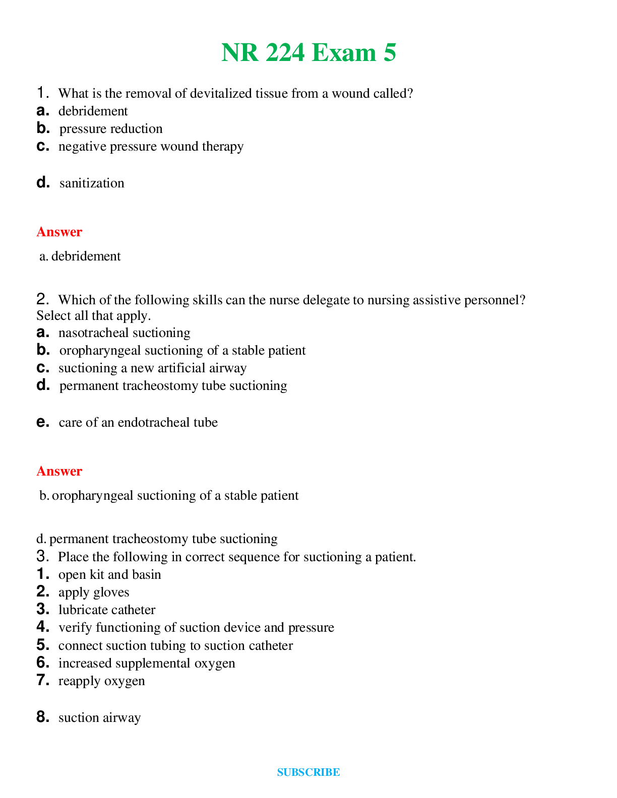 NR 224 Exam 5   Questions and Answers (Verified Answers)