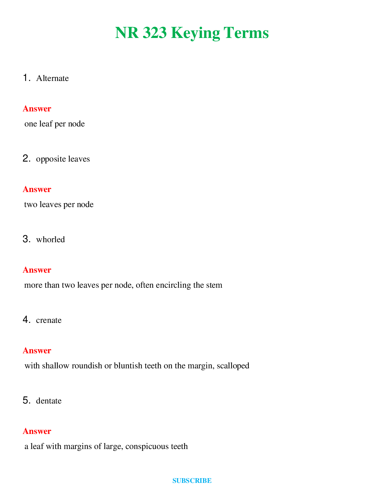 NR 323 Keying Terms    Questions and Answers (Verified Answers)