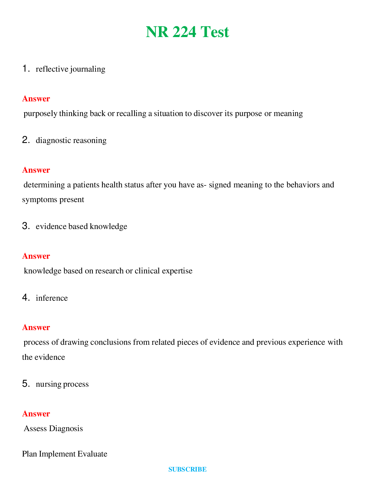 NR 224 Test    Questions and Answers (Verified Answers)