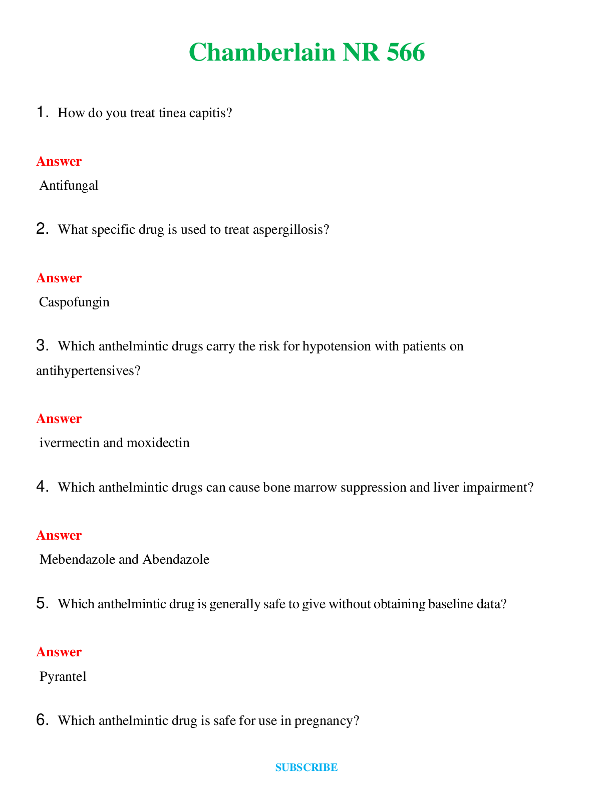 Chamberlain NR 566    Questions and Answers (Verified Answers)