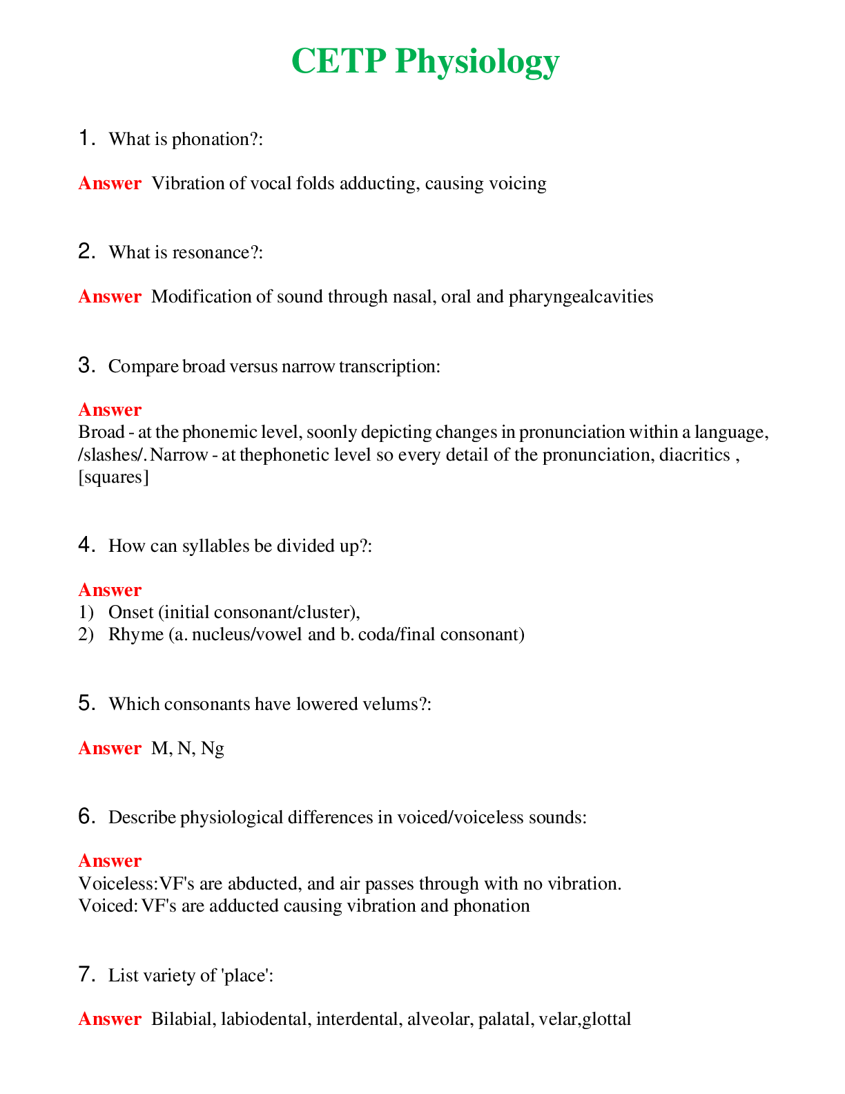   CETP Physiology | Actual Questions and Verified Answers ( Included ) 100% Correct