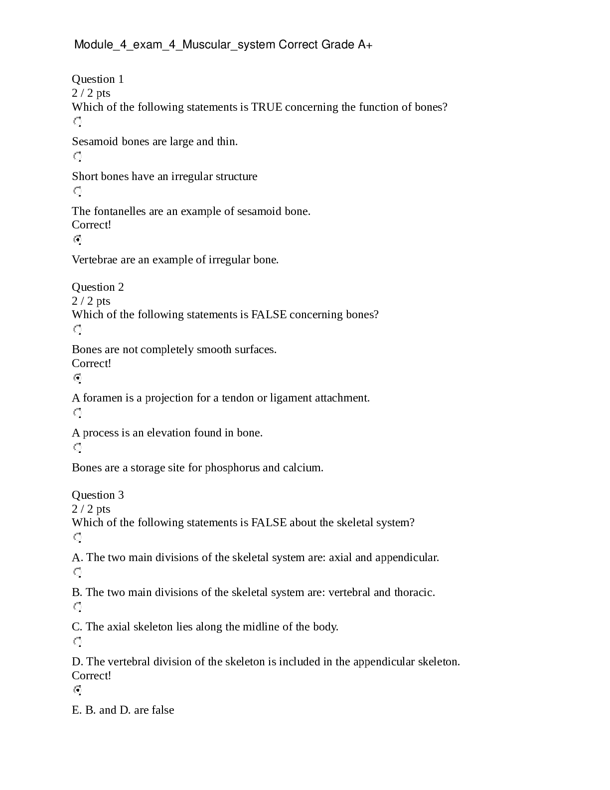 Preview image for Module_4_exam_4_Muscular_system Grade A+ Correct