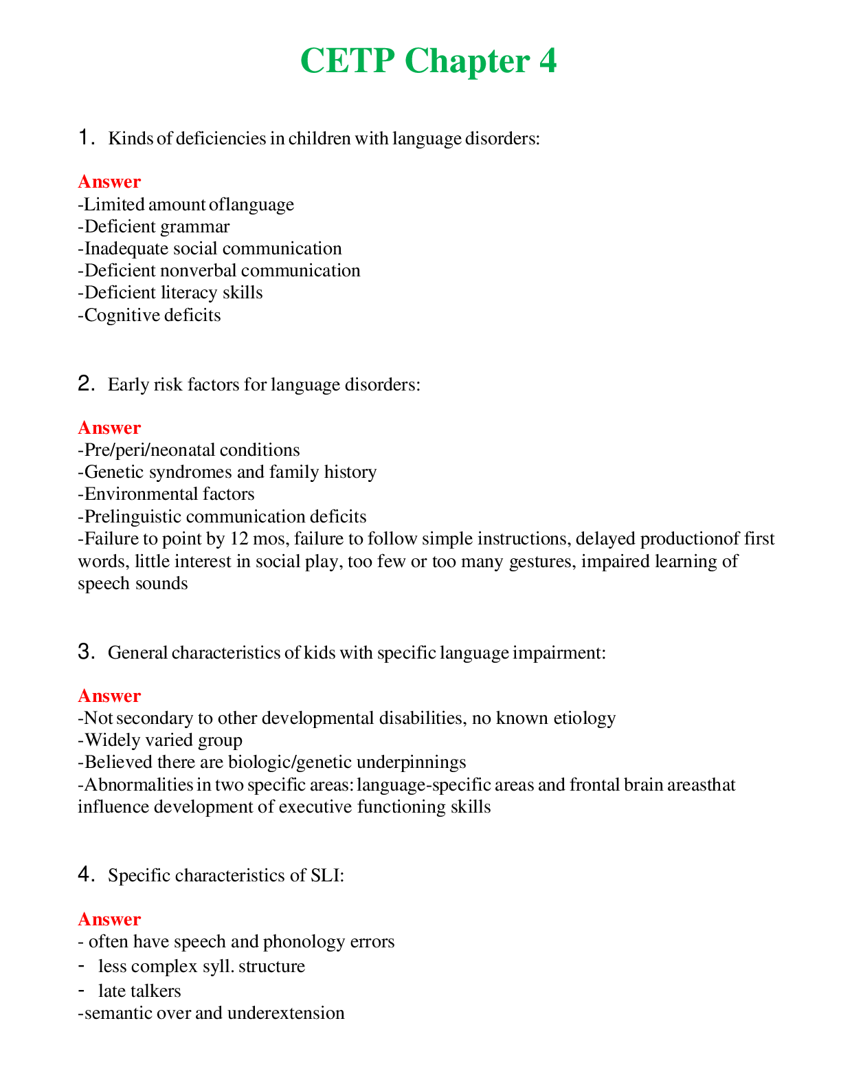   CETP Chapter 4 | Actual Questions and Verified Answers ( Included ) 100% Correct