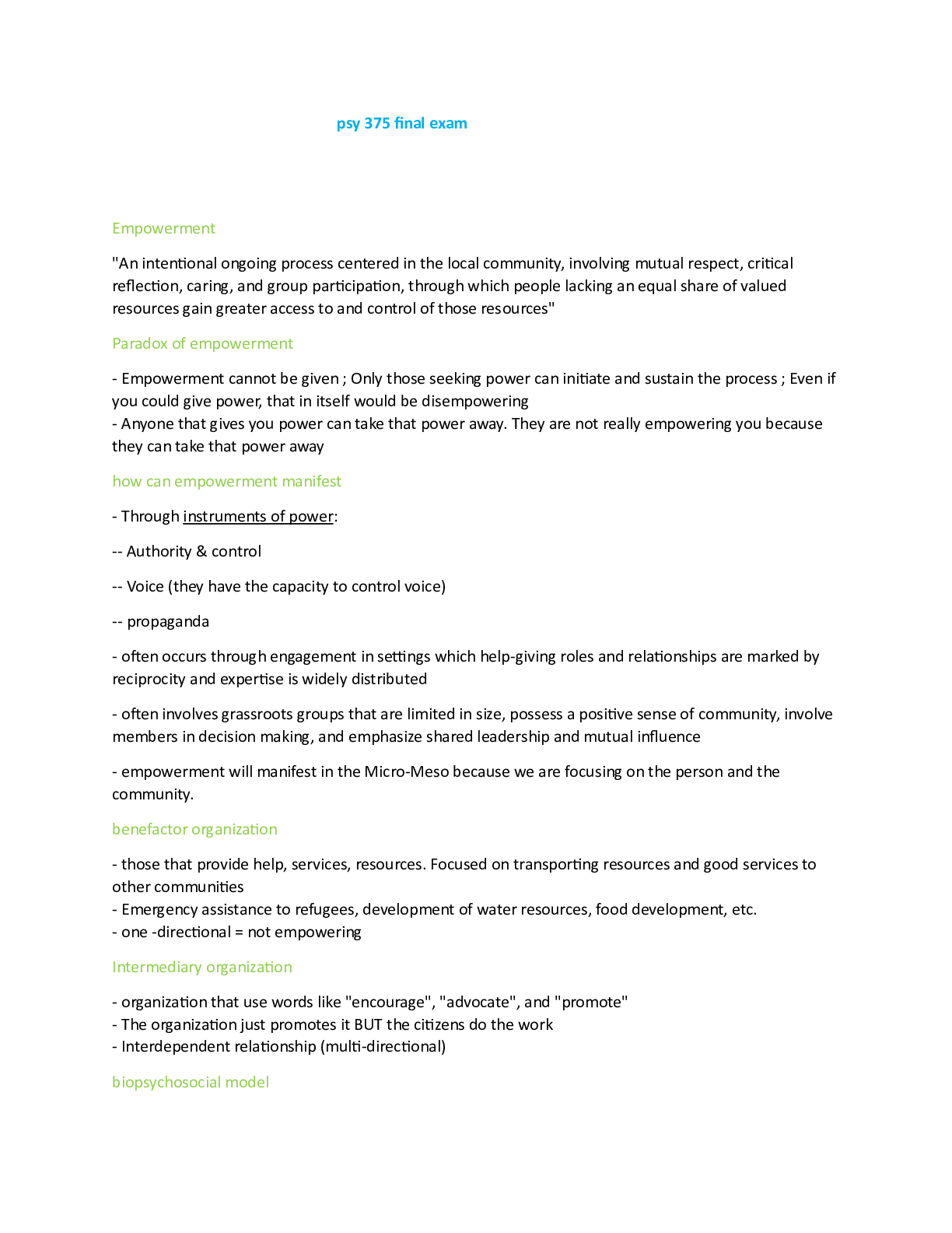 psy 375 final exam questions and answers complete solution 100% correct 2024/2025