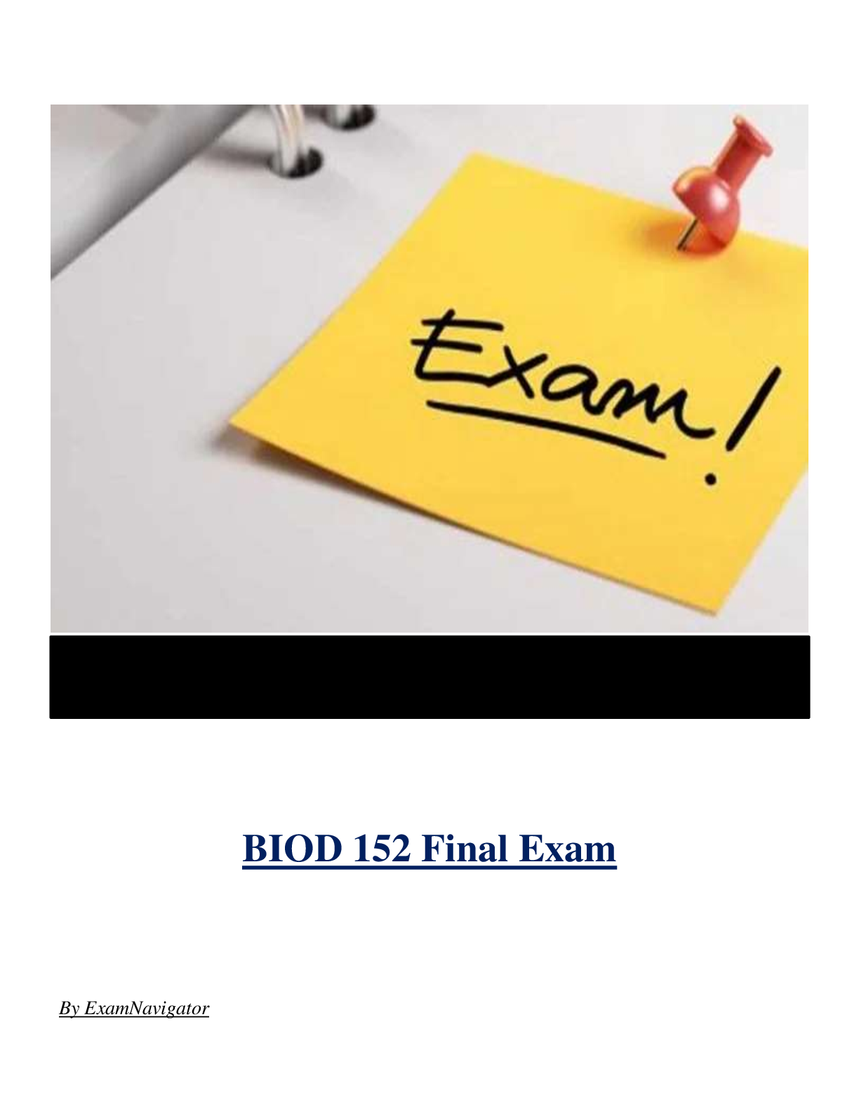 BIOD 152 Final Exam ( Latest 2024 / 2025 ) Actual Questions and Answers 100% Correct
