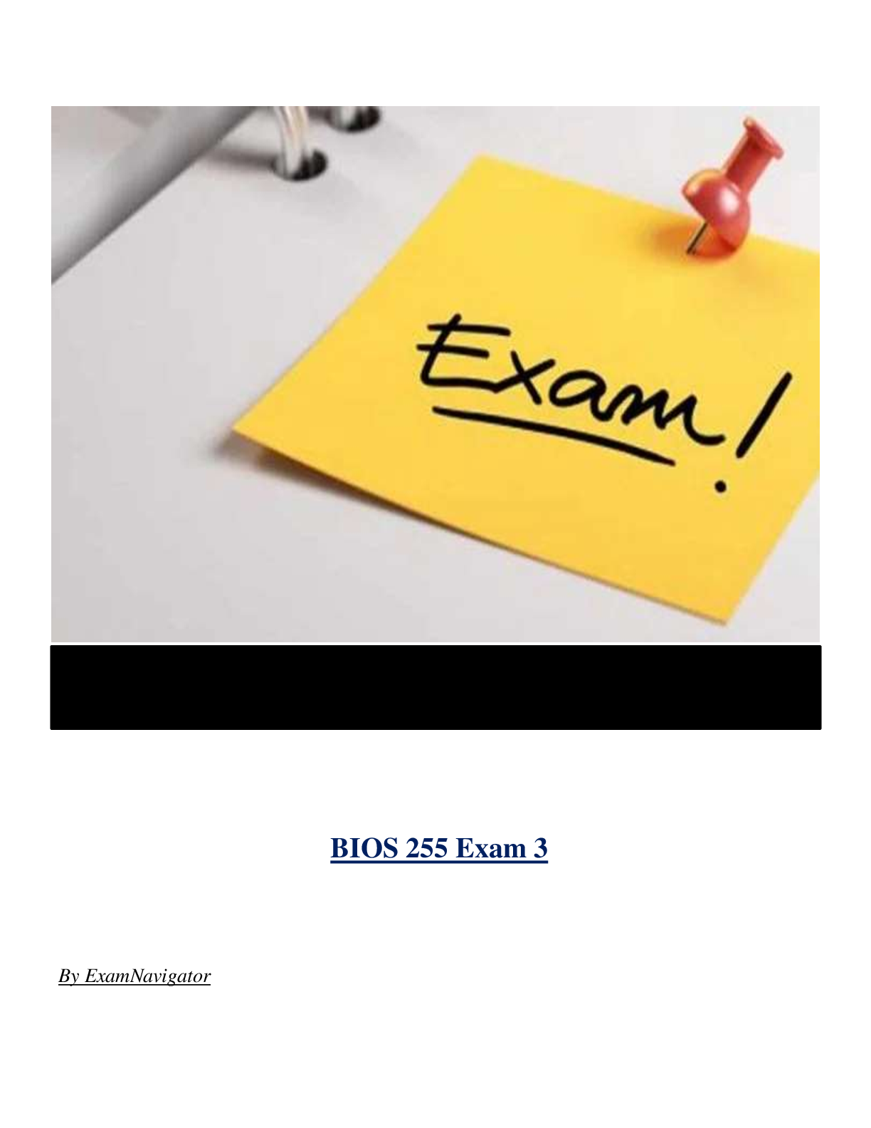BIOS 255 Exam 3 ( Latest 2024 / 2025 ) Actual Questions and Answers 100% Correct