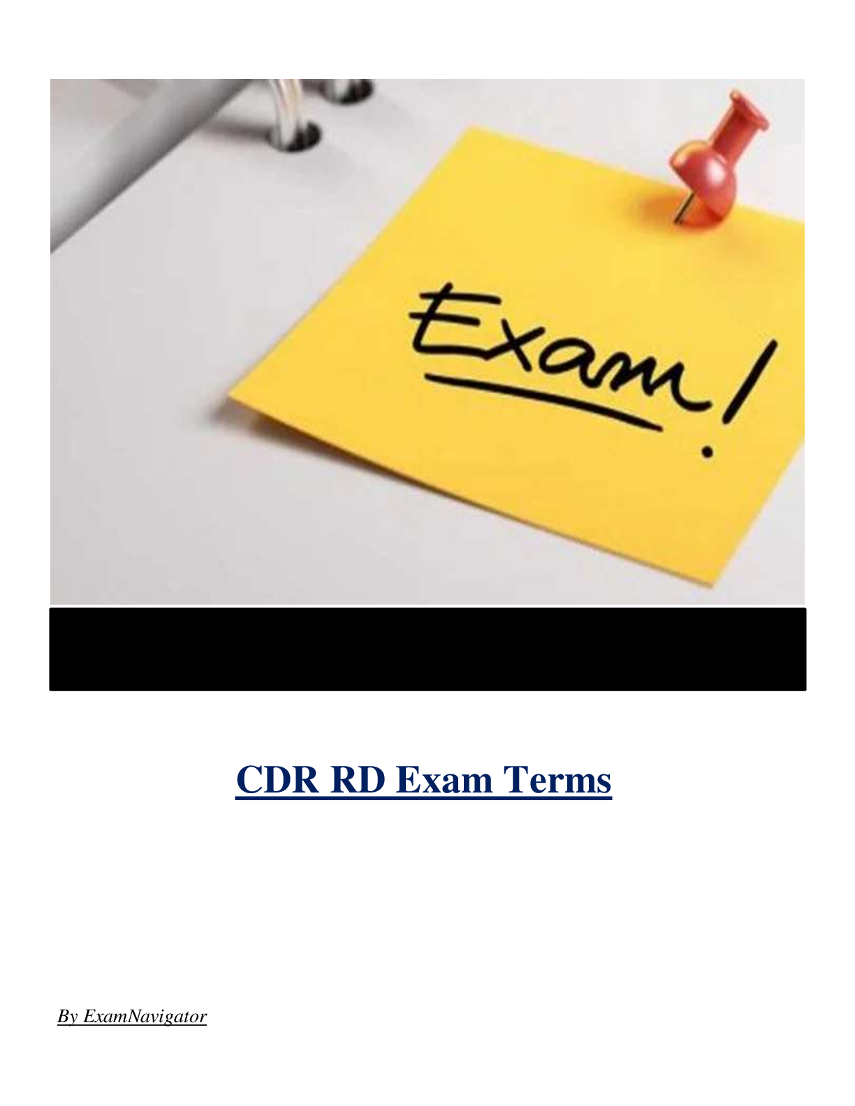 CDR RD Exam Terms ( Latest 2024 / 2025 ) Actual Questions and Answers 100% Correct
