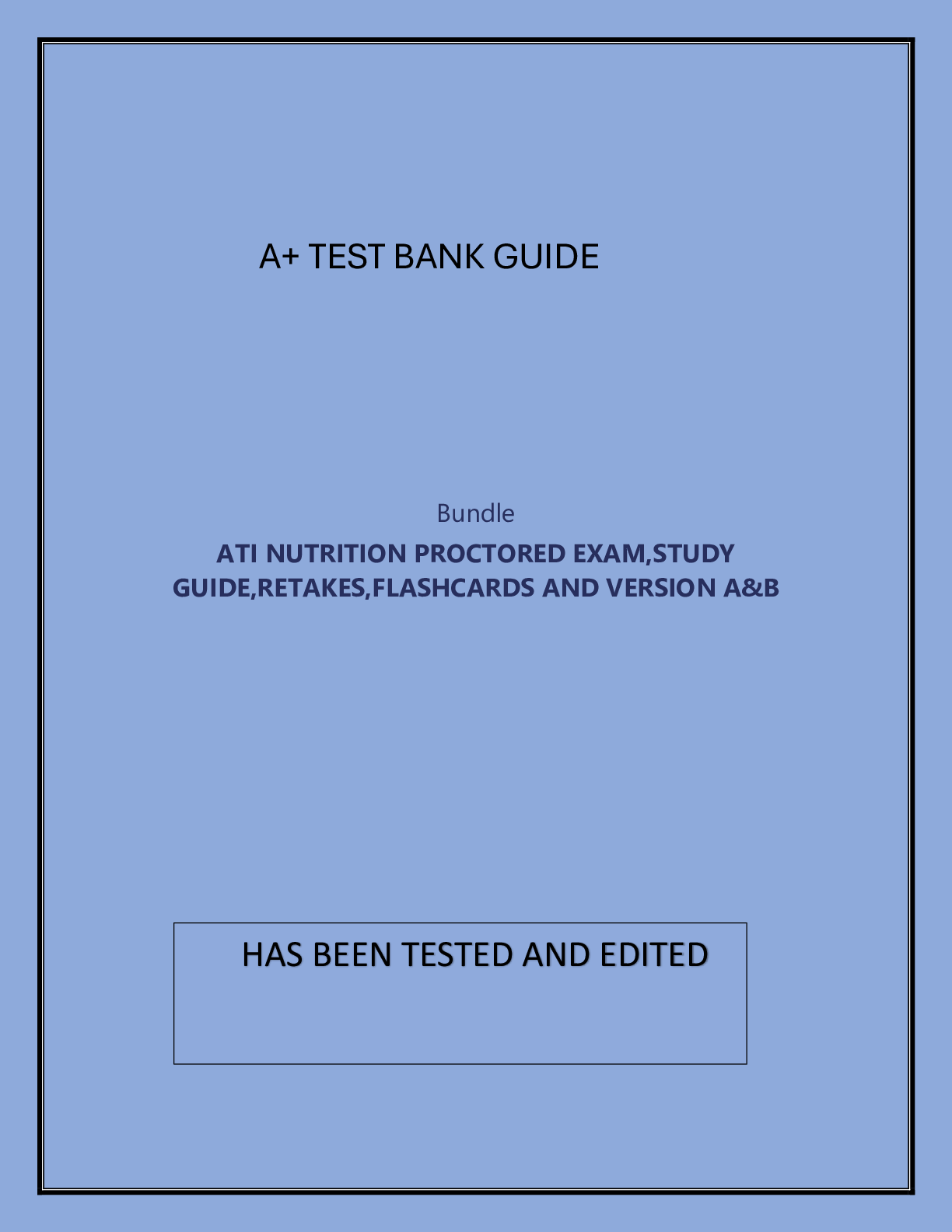 Preview image of ATI NUTRITION PROCTORED EXAM,STUDY GUIDE document