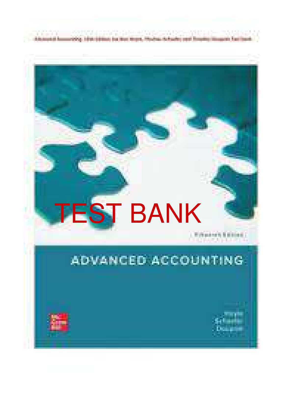 Preview image for ADVANCED ACCOUNTING 15TH EDITION BY JOE BEN HOYLE, THOMAS SCHAEFER AND TIMOTHY DOUPNIK SOLUTIONS MANUAL