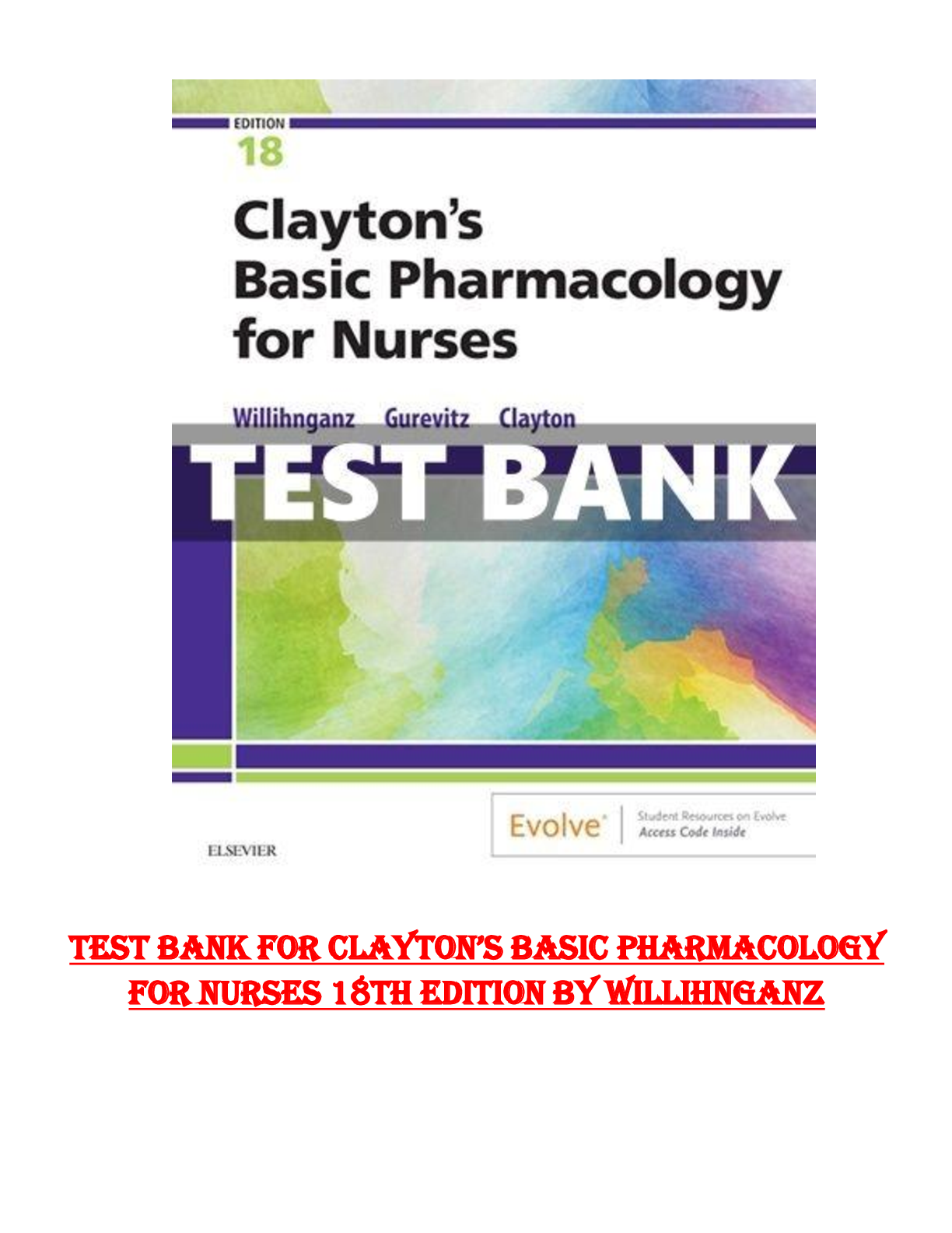 Preview image for TEST BANK FOR CLAYTON BASIC PHARMACOLOGY 18TH EDITION WILLINGHAZ