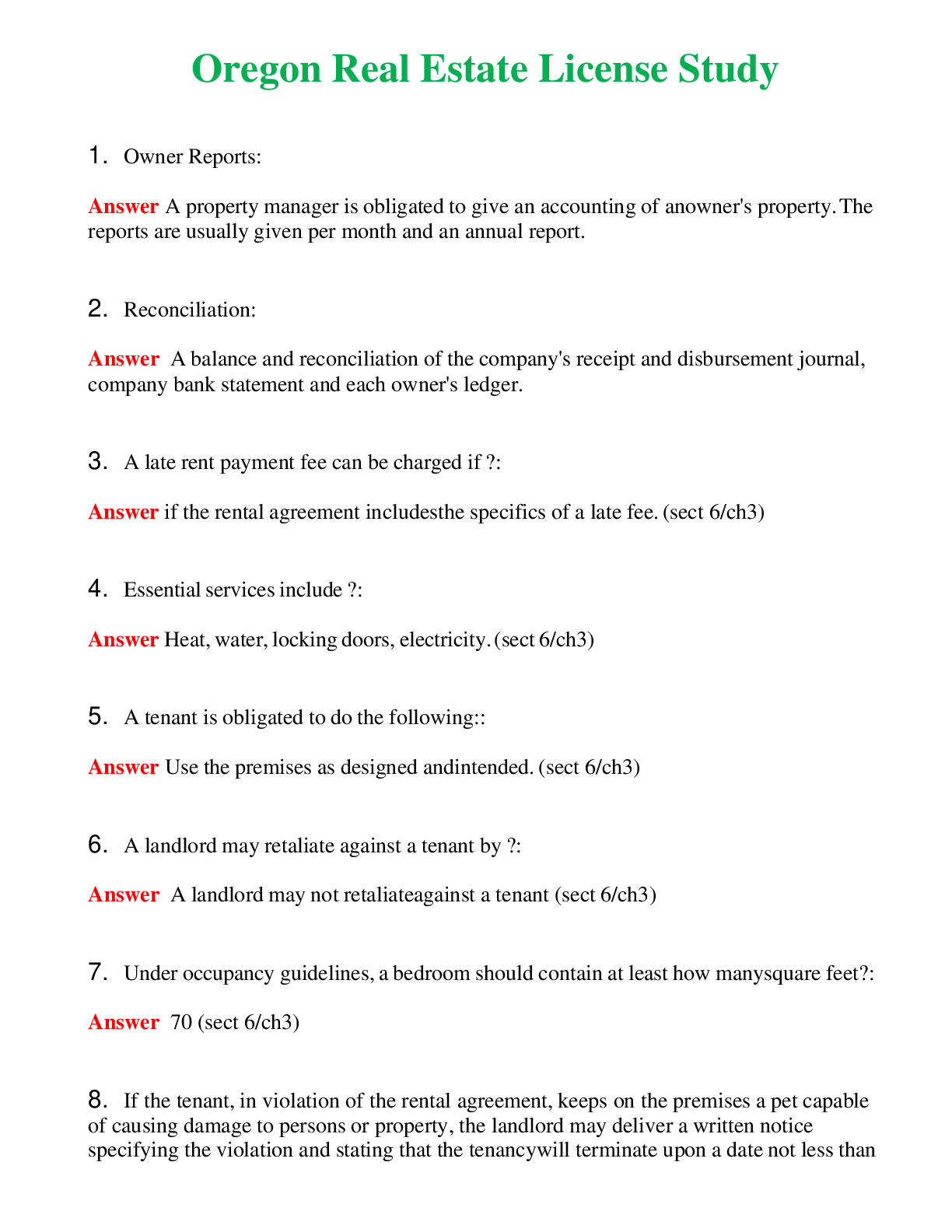 Preview image for Oregon Real Estate License Study Actual Questions and Verified Answers ( Included ) 100% Correct