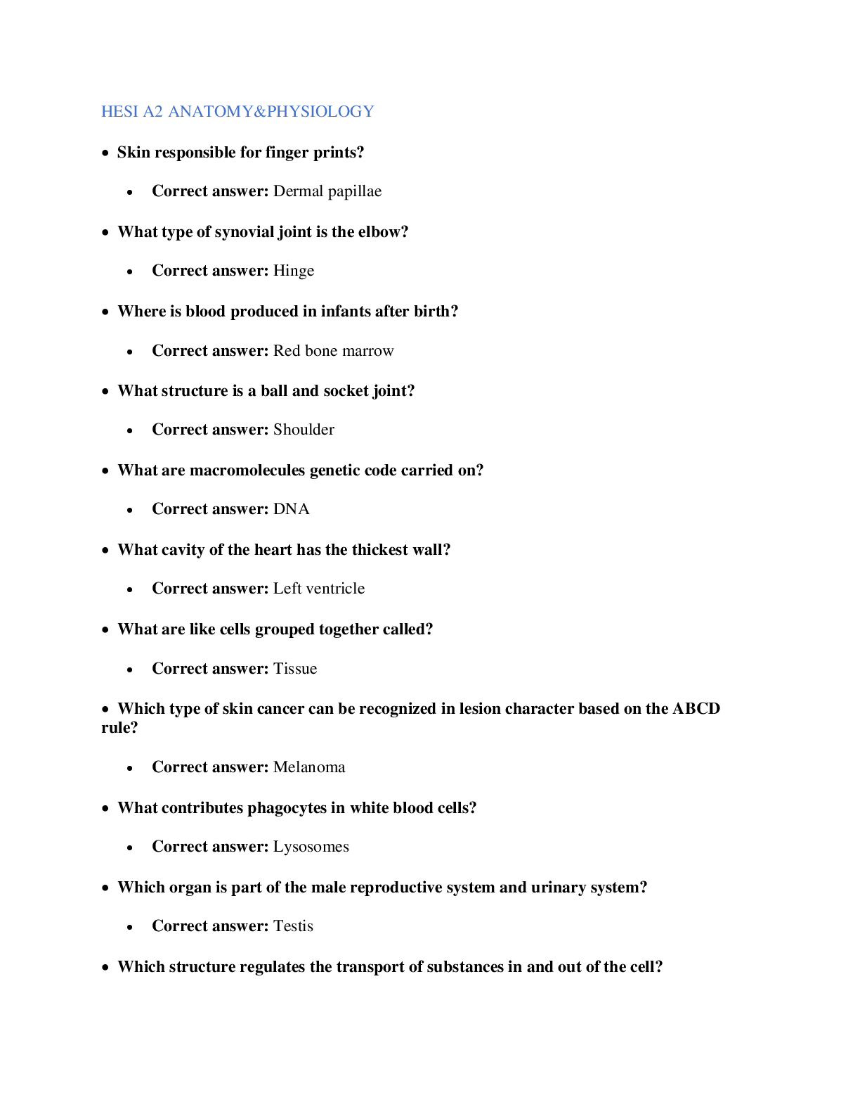 Preview image for HESI A2 AP 2024