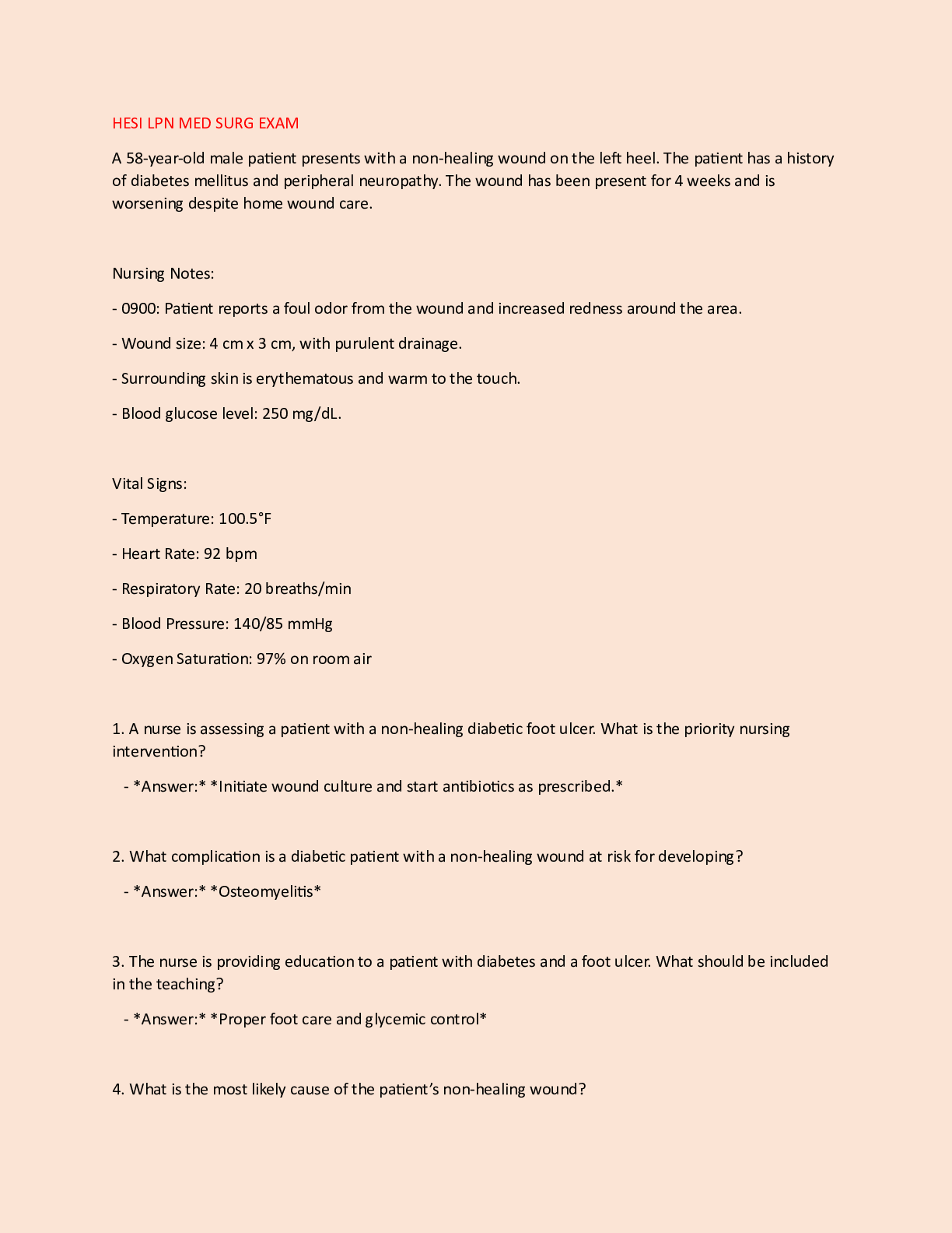 Preview image for HESI LPN MED SURG EXAM