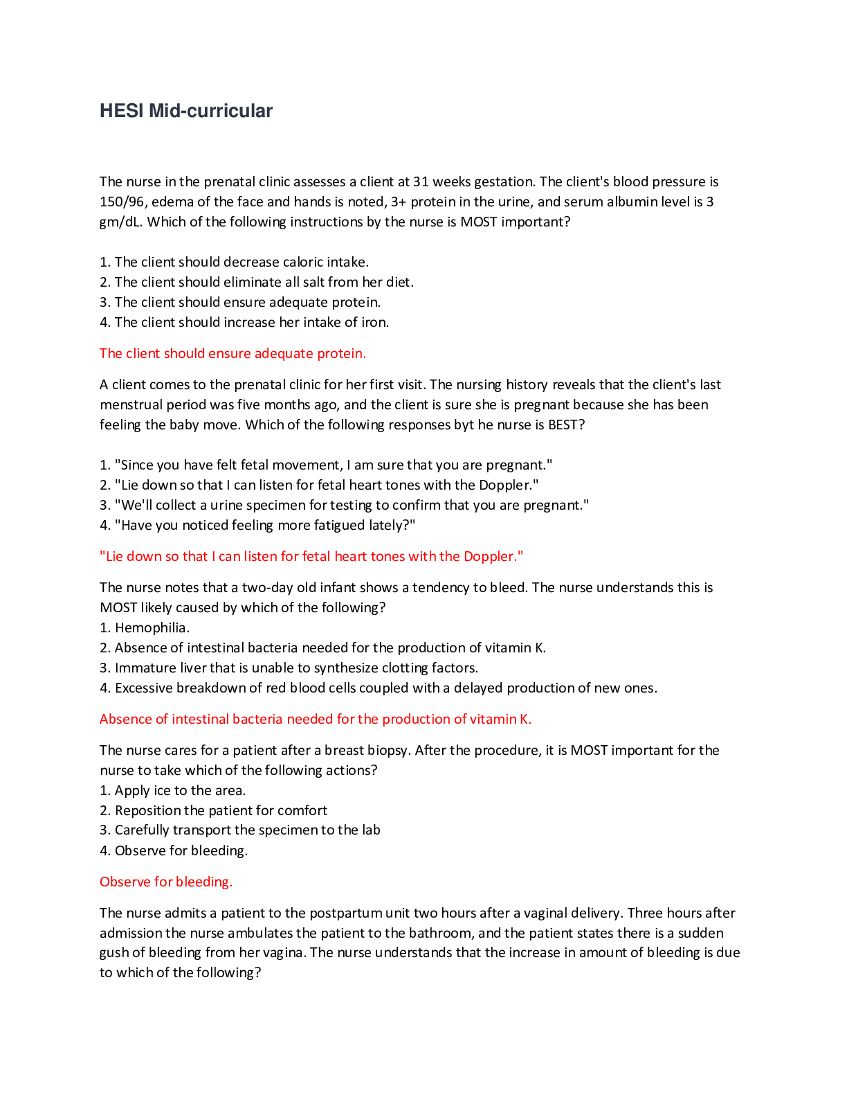 Preview image for HESI Mid-curricular