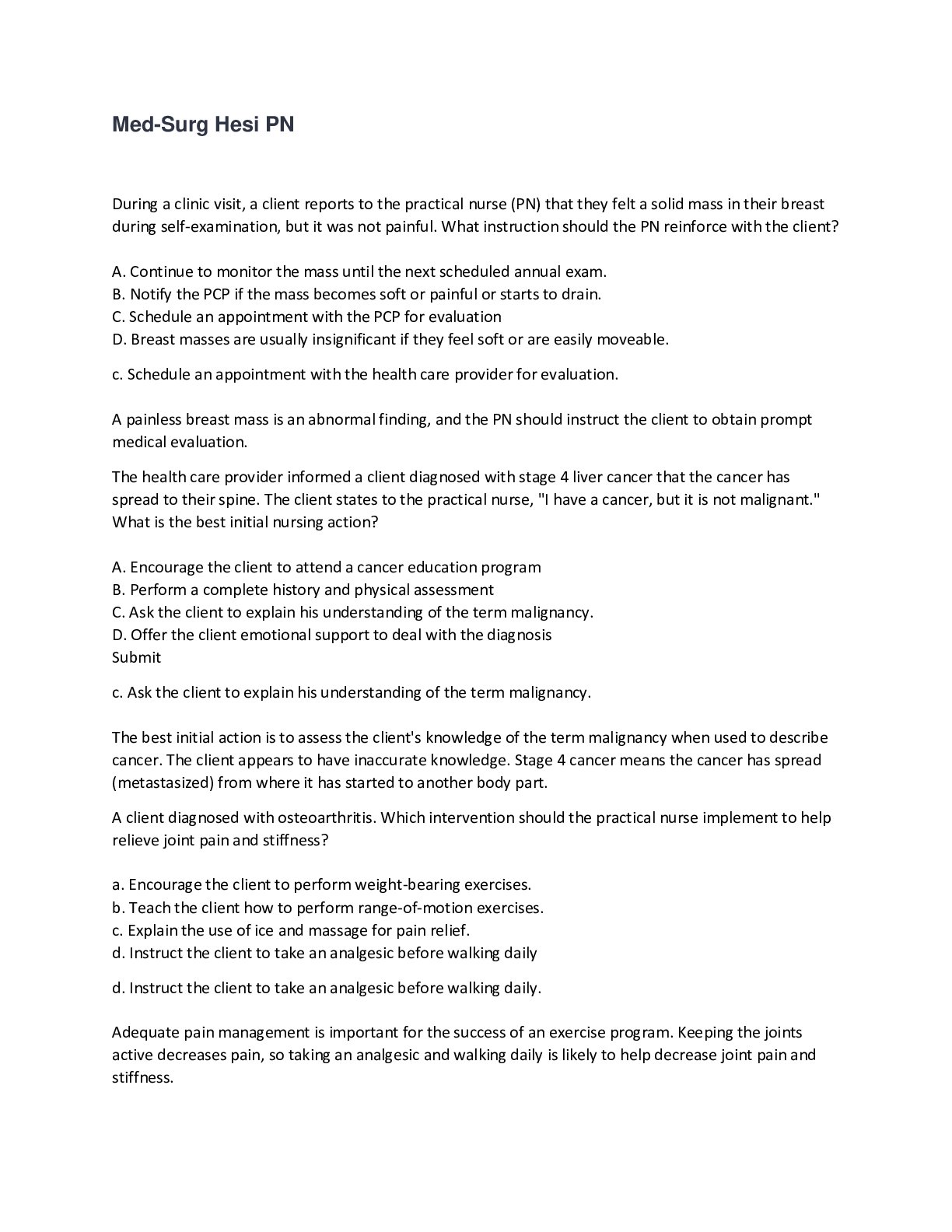 Preview image for HESI PN Med surg