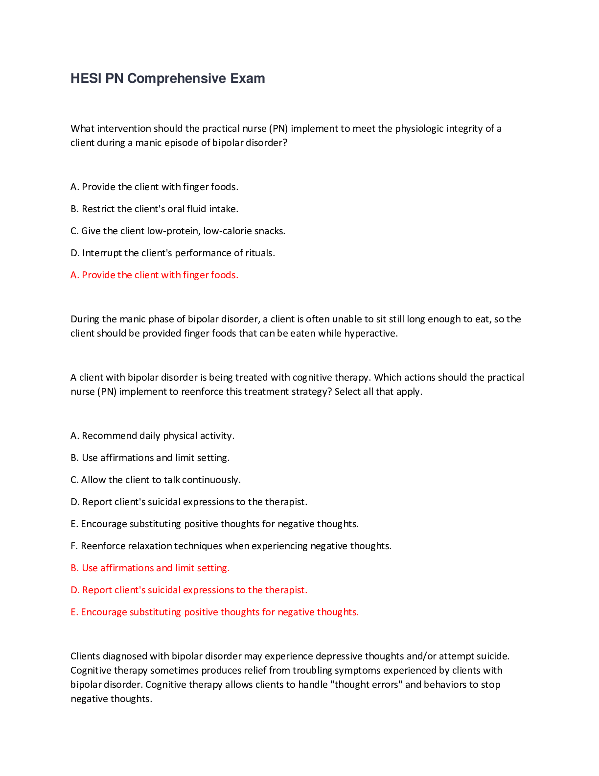 Preview image for HESI PN Comprehensive Exam